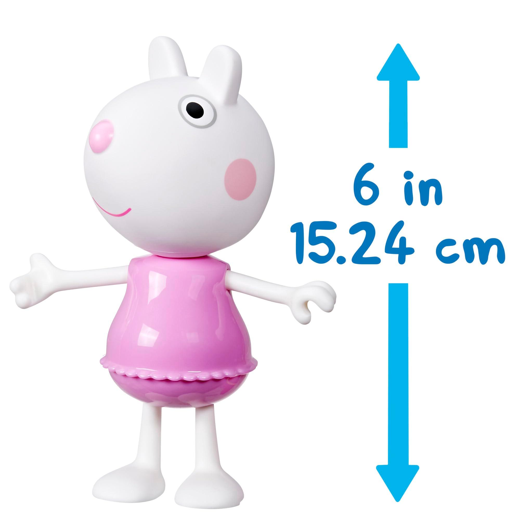 Peppa Pig Suzy Sheep-Up Figure with 6 Easy-On Fashion Accessories, 6-Inch Doll, Preschool Toys for Girls and Boys 3 and Up - Image 3