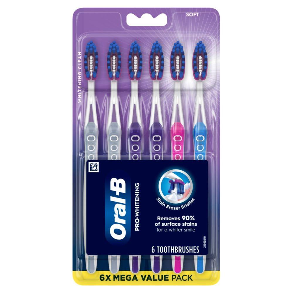 Oral-B 3D White Pro-Flex Toothbrushes, Soft, 6 Count - Image 6