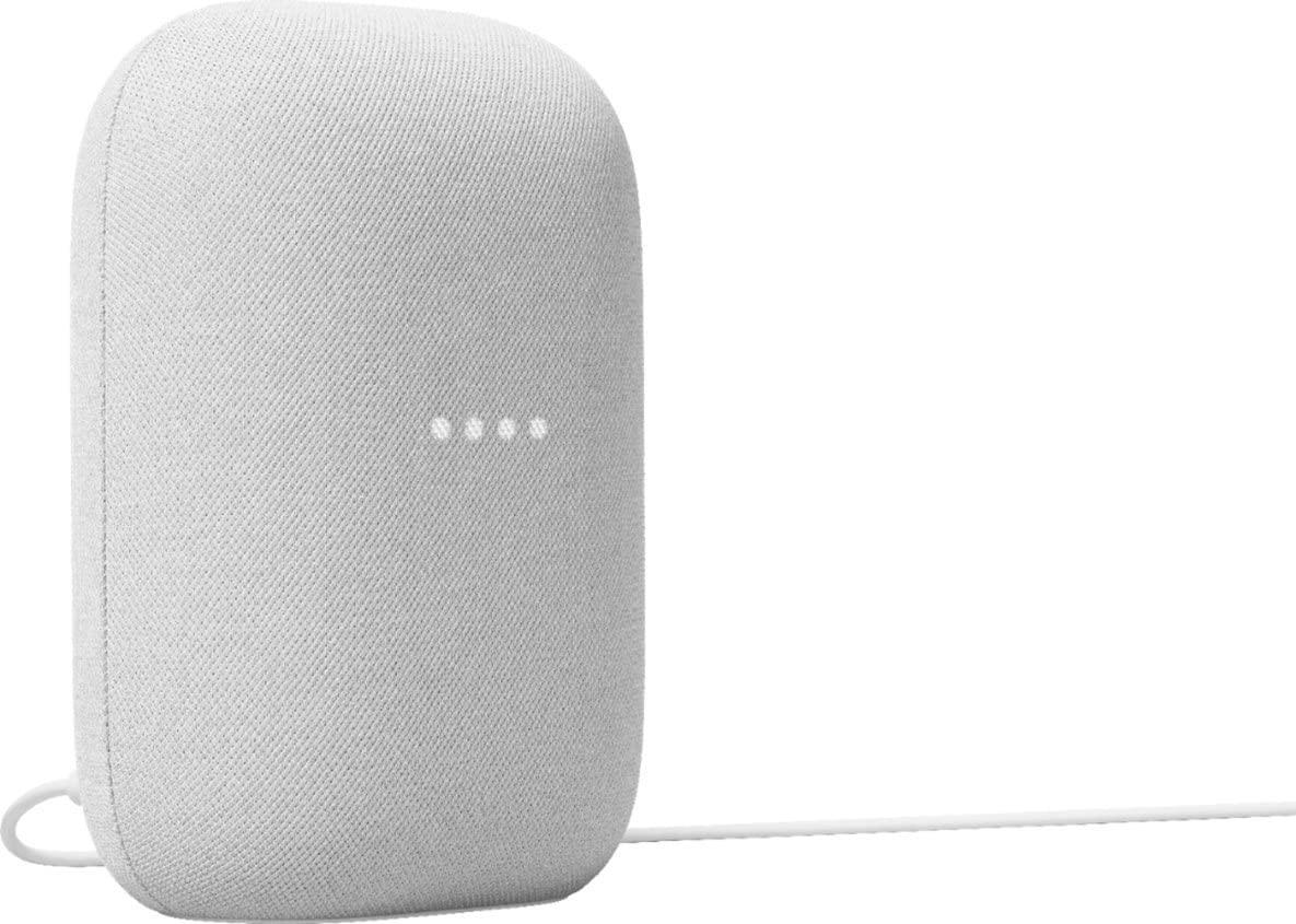 Google Audio Bluetooth Speaker - Wireless Music Streaming, Powerful Sound, Assistant Built-in, Wi-Fi and Bluetooth Connectivity, Smart Home Control, Stereo Pairing (Chalk) - Image 2
