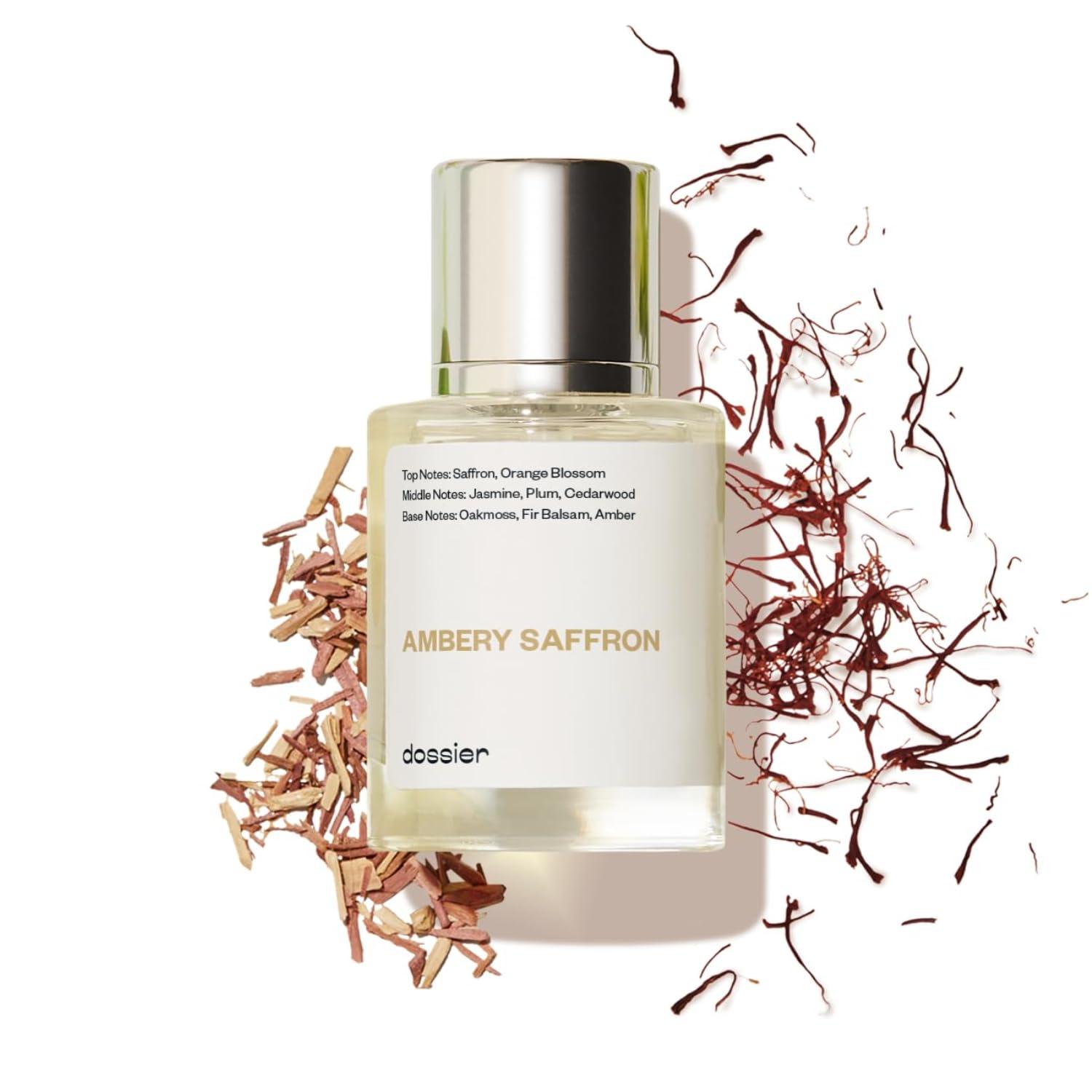 Dossier - Ambery Saffron 1.7 Fl Oz (50ml) - Eau de Parfum - Inspired by B.accarat R.ouge 540 - Vegan, Unisex Perfume Spray - Image 1