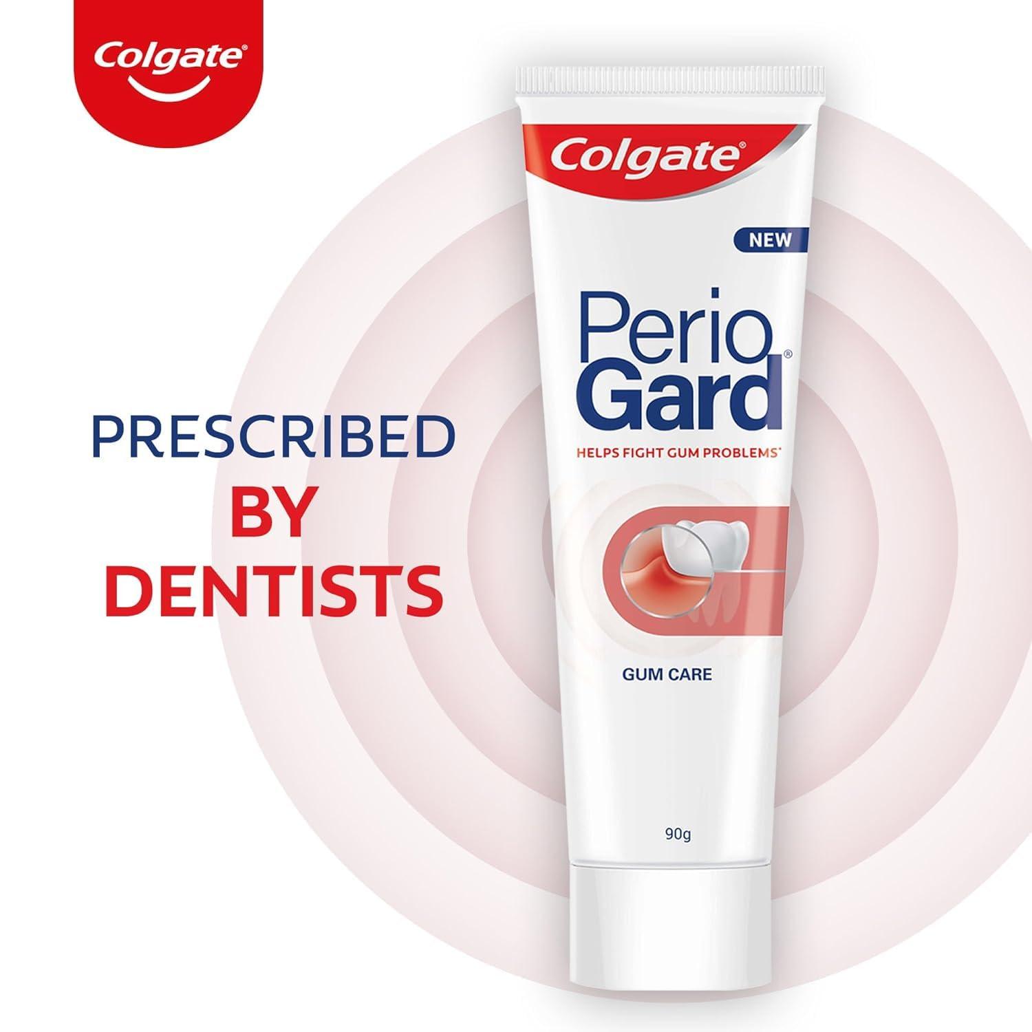Colgate Gum Protection PerioGard Toothpaste 90grm/3.2oz Helps Fight Plaque Dual Active Formula Helps to Keep Gums Healthy + Colgate Paper Bag Free - Image 6