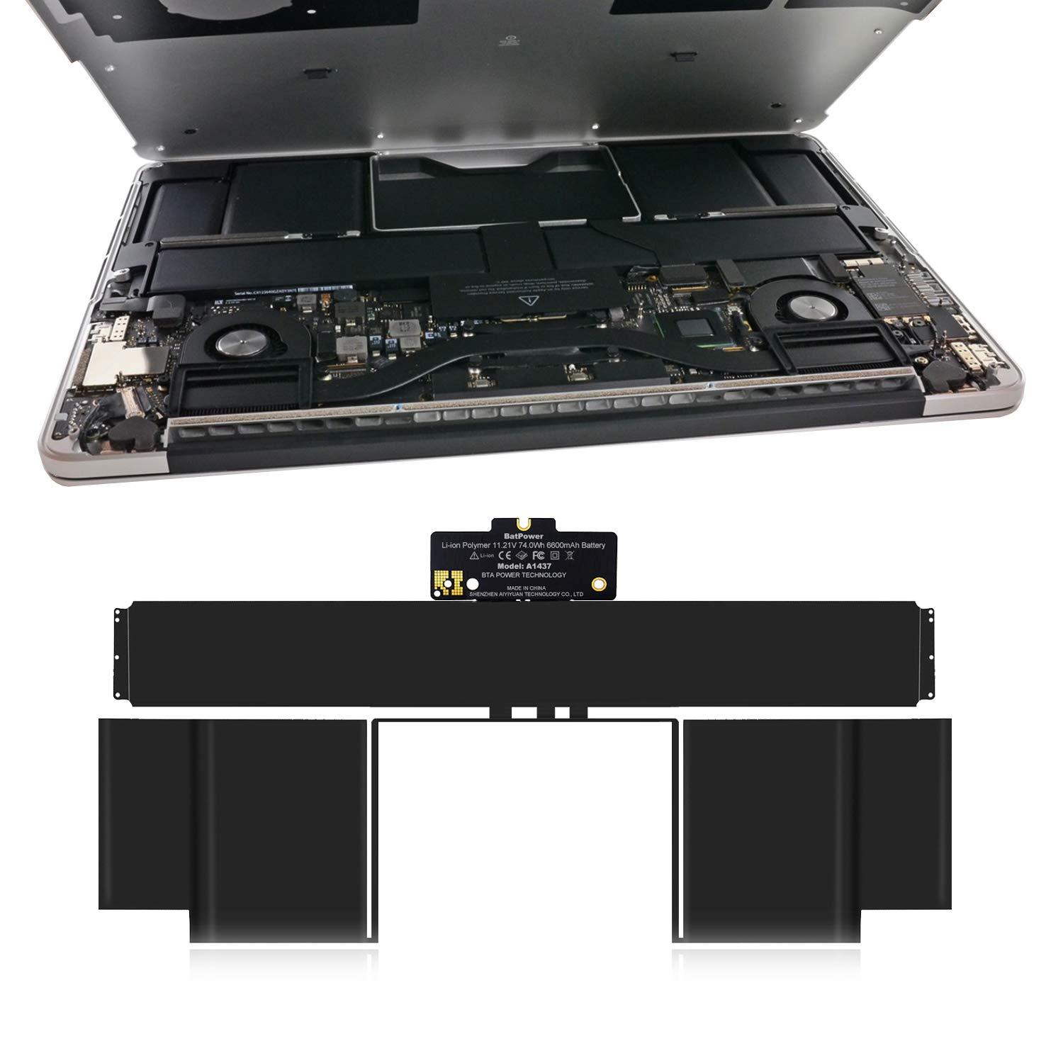 BatPower A1437 Replacement Laptop Battery for Apple Late 2012 Early 2013 MacBook Pro 13-inch Retina A1425 EMC 2557 EMC 2672 Battery MacBook Pro 13" A1425 Apple A1437 Battery 74Wh - Image 5