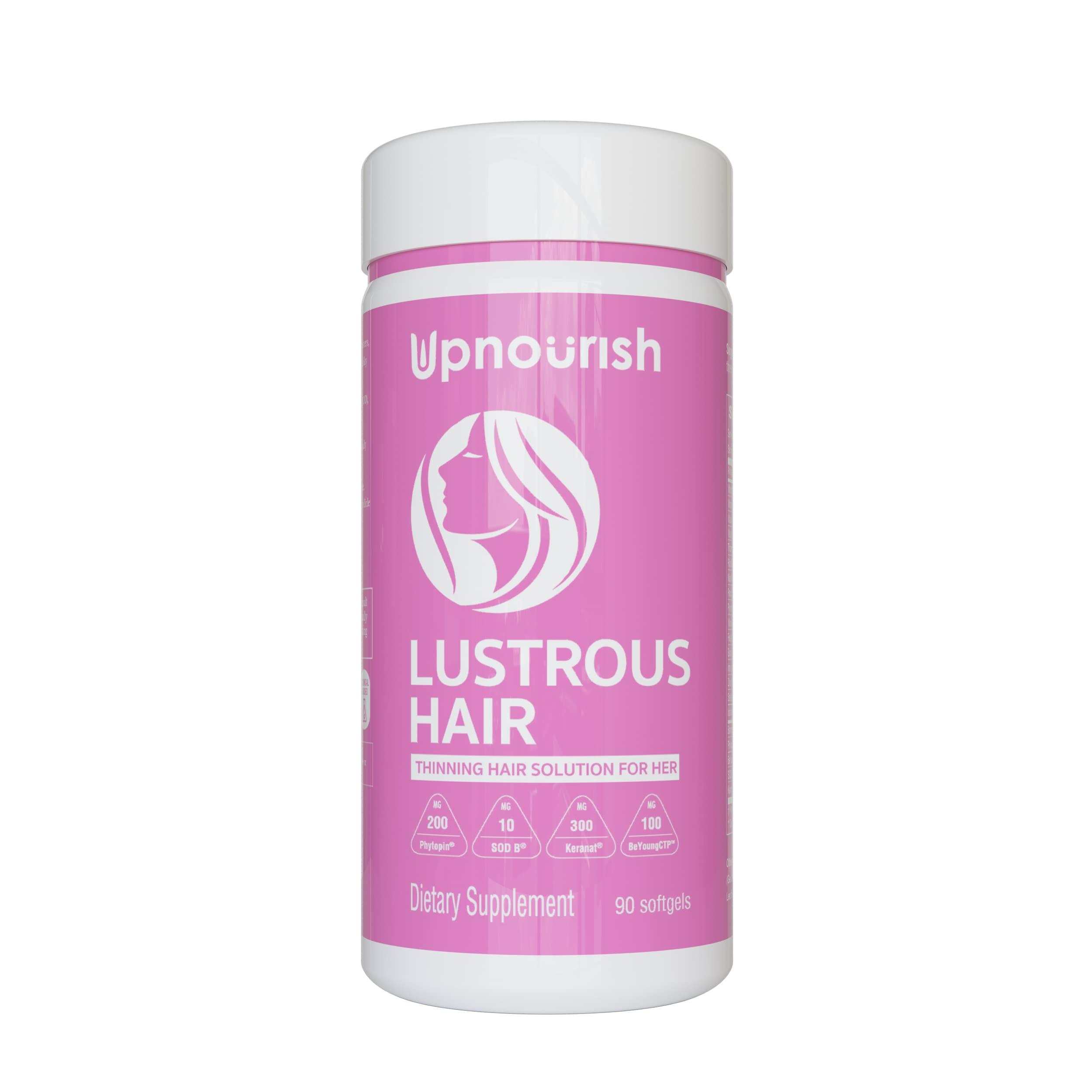 UpNourish Lustrous Hair - Support Women's Hair Loss and Hair Regrowth - Image 1