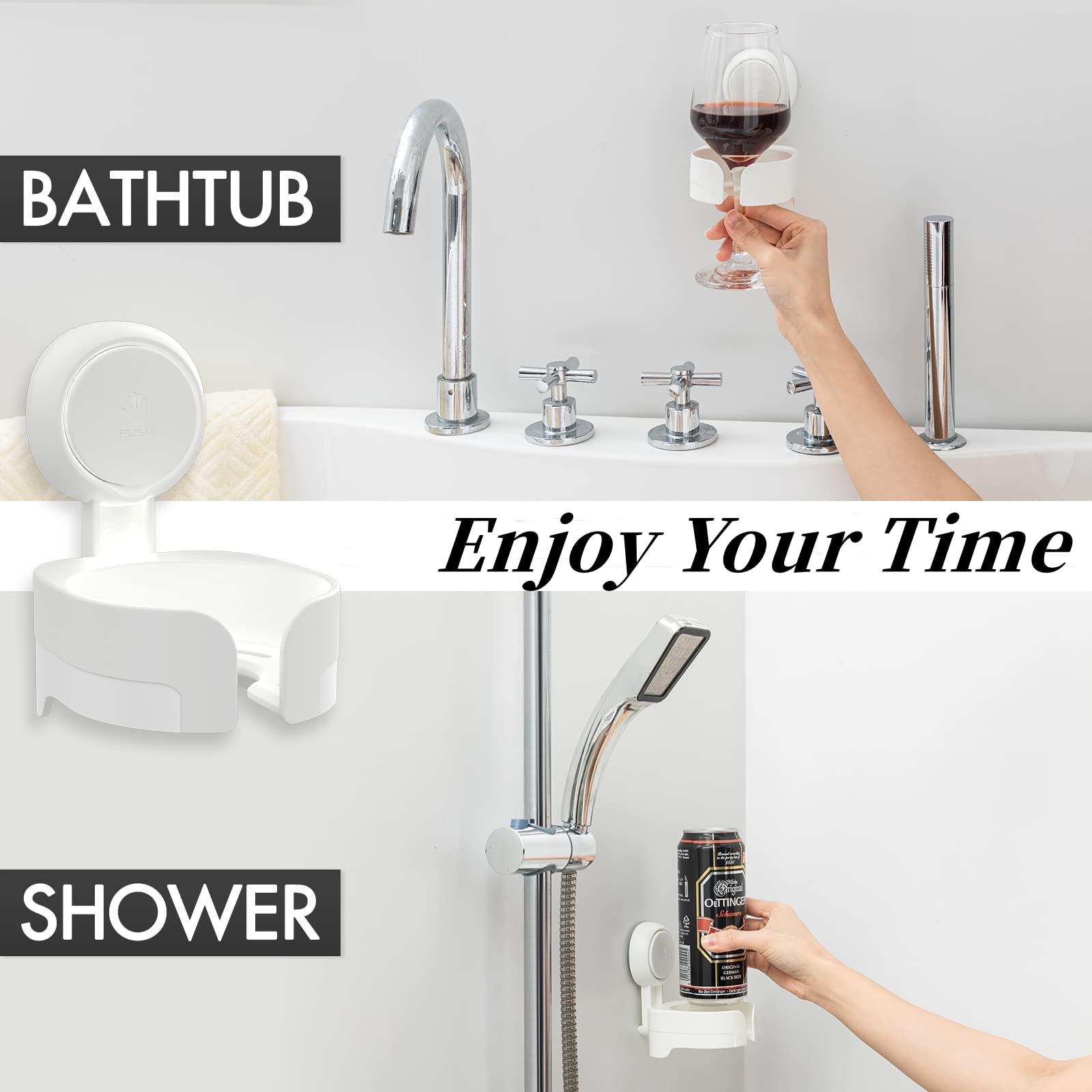 TAILI Shower Grab Bar with Wine Glass Holder for Shower, Suction Cup Grab Bars for Bathtubs and Showers Removable Heavy Duty Shower Grab Bars for Seniors and Elderly, Strong Hold Suction No Drilling - Image 9