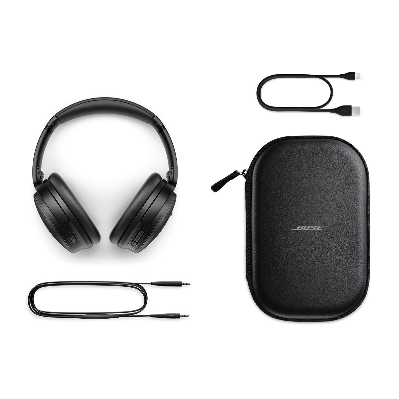 Bose QuietComfort Bluetooth Headphones, Wireless Headphones with Active Over Ear Noise Cancelling and Mic, Deep Bass, Up to 24 Hours of Playtime, Black - Image 6