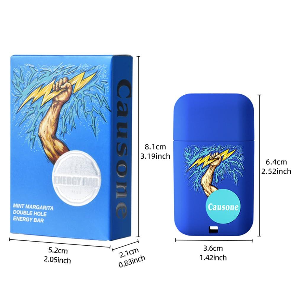 LAMUSELAND Essential Oil Nasal Inhaler, Pure and Organic Peppermint 6 Flavors Dual Nasal Stick Energy Bar for Sinus & Congestion Relief, Tension Stress Relief, Energy Boost (Multi) - Image 2