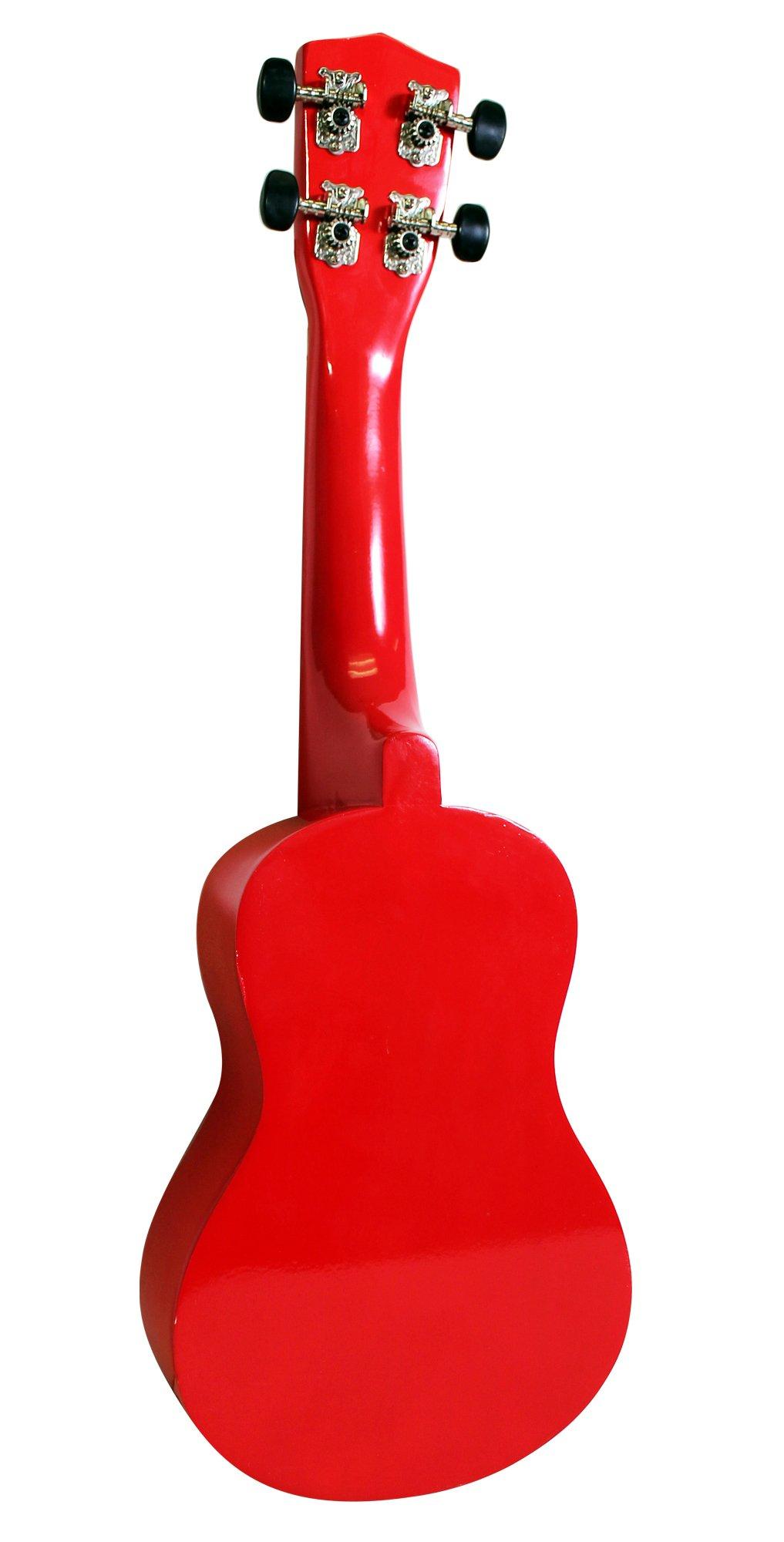 Martin Smith UK-222-RD Soprano Ukulele, Red - Image 3