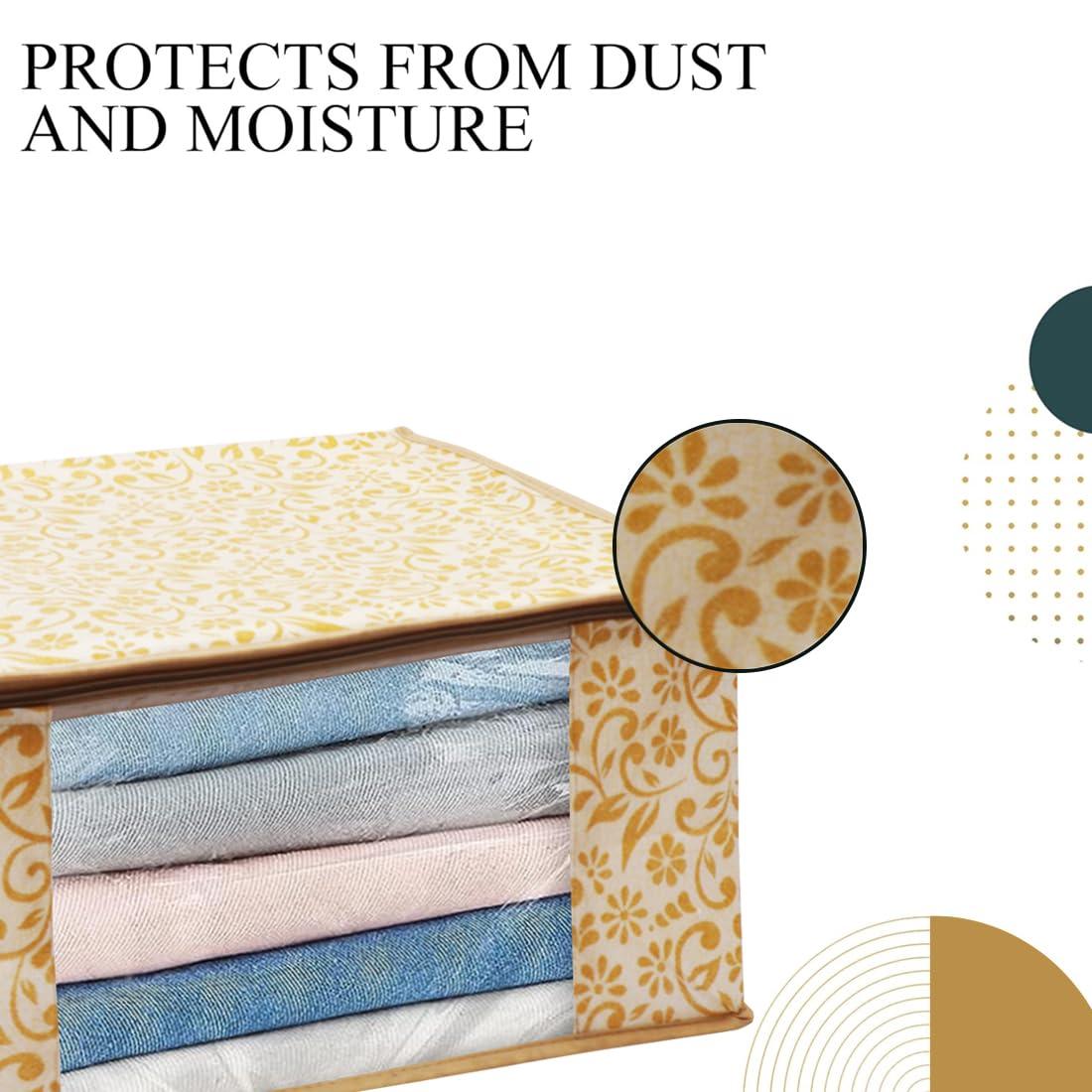 ANKIT INTERNATIONAL Non Woven Saree Cover Storage Bags for Clothes/Cloth storage bag | (PACK OF 7) - Image 6