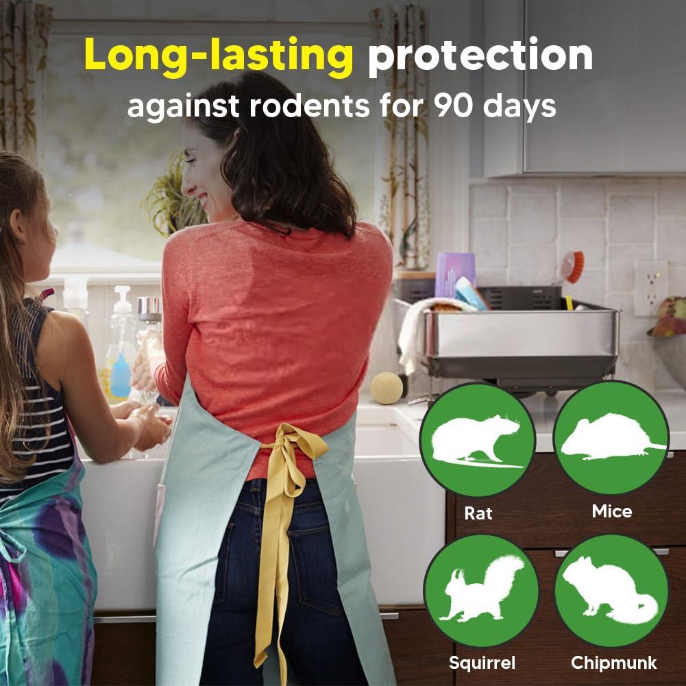 Rodent Repellent, Mouse Repellents Outdoor, Natural Mice Repellent Indoor,Peppermint Oil to Repel Mice and Rats, Keep Mice Away, Rat Repellent for House,Rat Deterrent Indoor,Get Rid of Mice-8P - Image 2