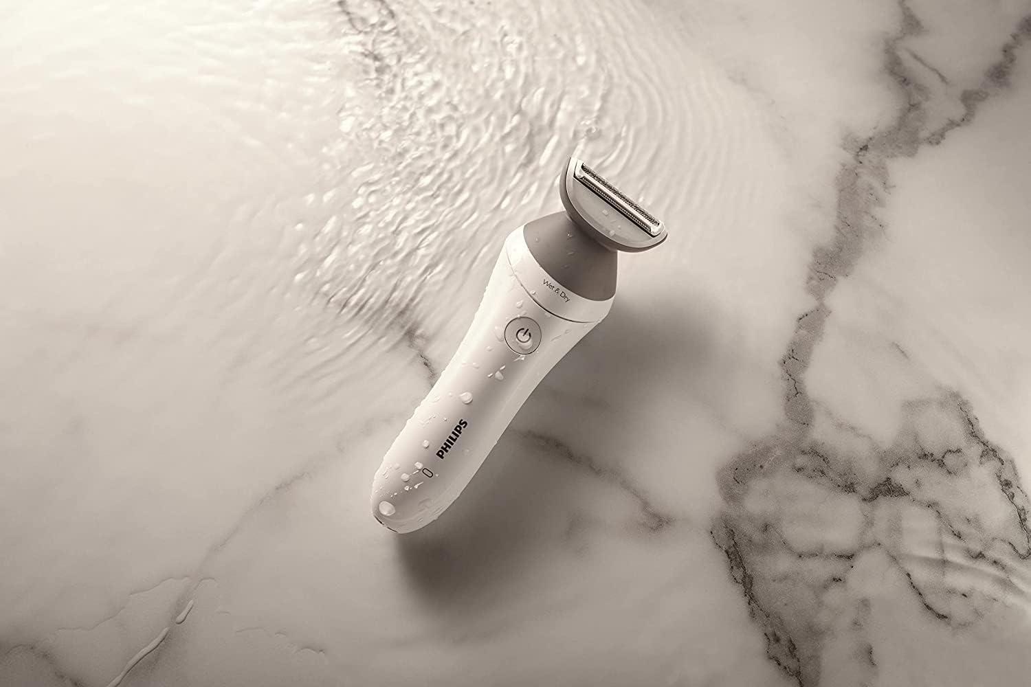 Philips Beauty Lady Electric Shaver Series 6000, Cordless with 4 Accessories, BRL136/00, White - Image 15