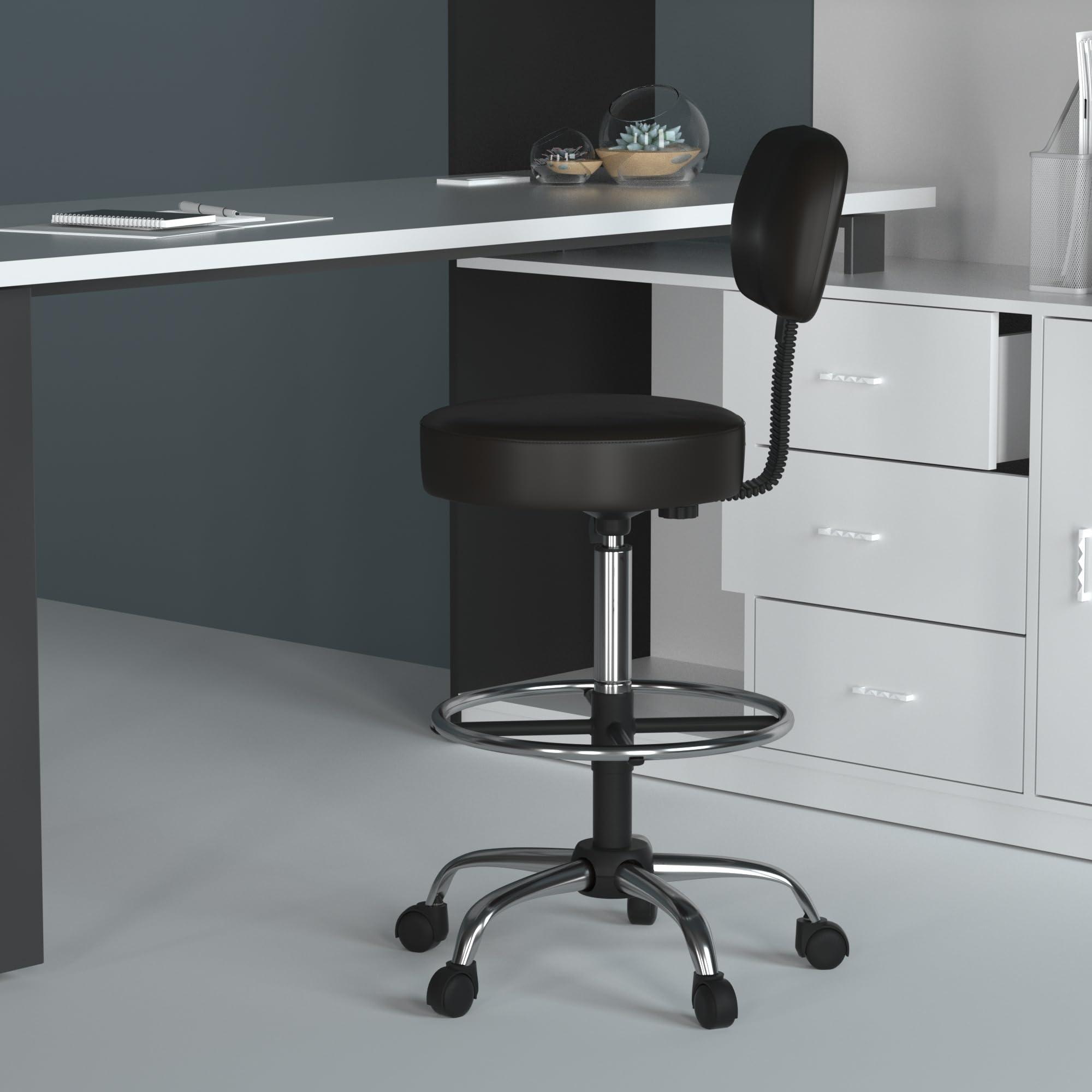 Boss Office Products Medical Stool, Black - Image 2