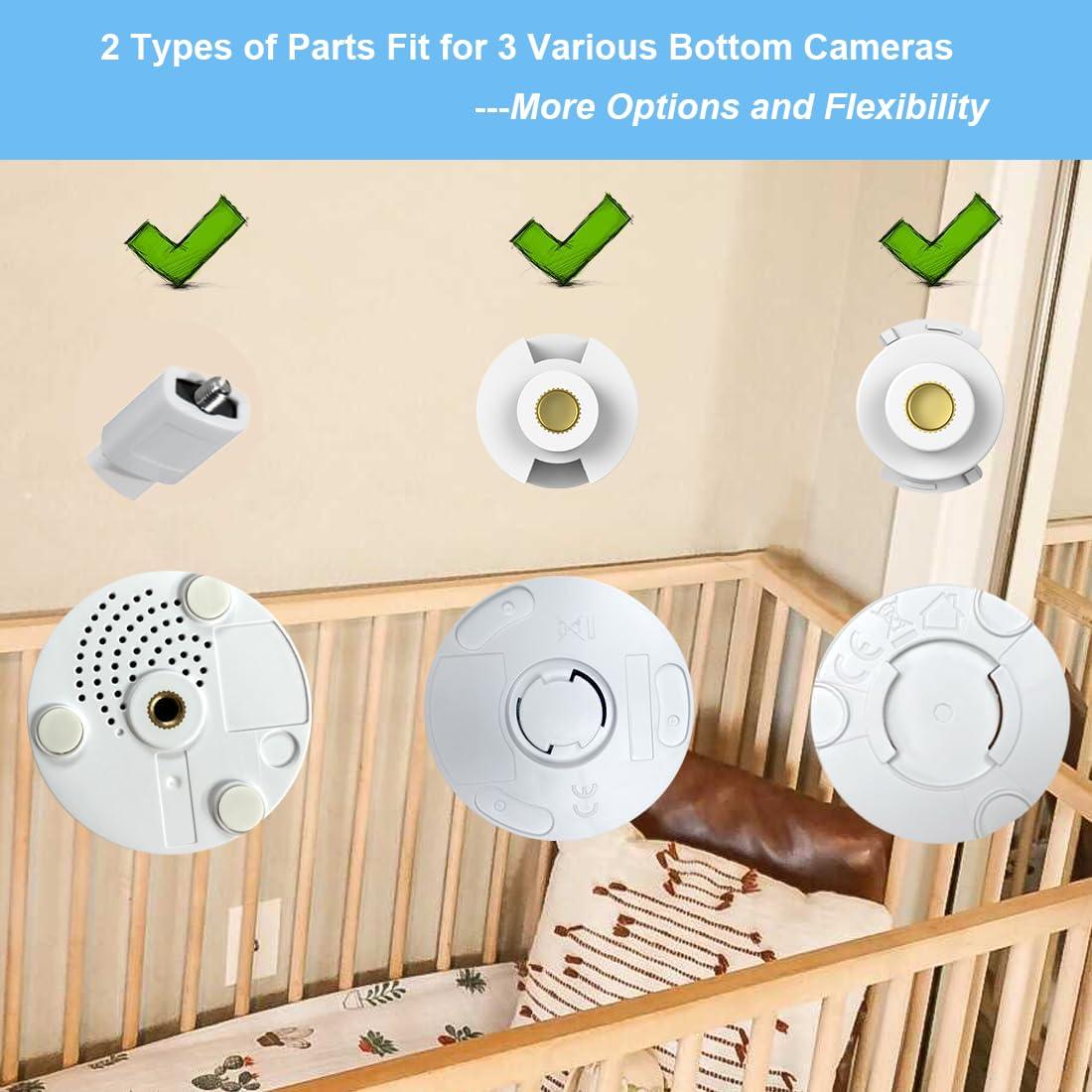 HelloBaby Baby Monitor Mount for HB6550/ Pro/ HB6560/ HB65/ HB6339/ HB40/ HB6081/ HB66/ HB6351, 20 Inch Flexible Arm Bracket, Sturdy Camera Holder Attaches to Crib Cot Shelves, No Tools or Wall Damage - Image 3