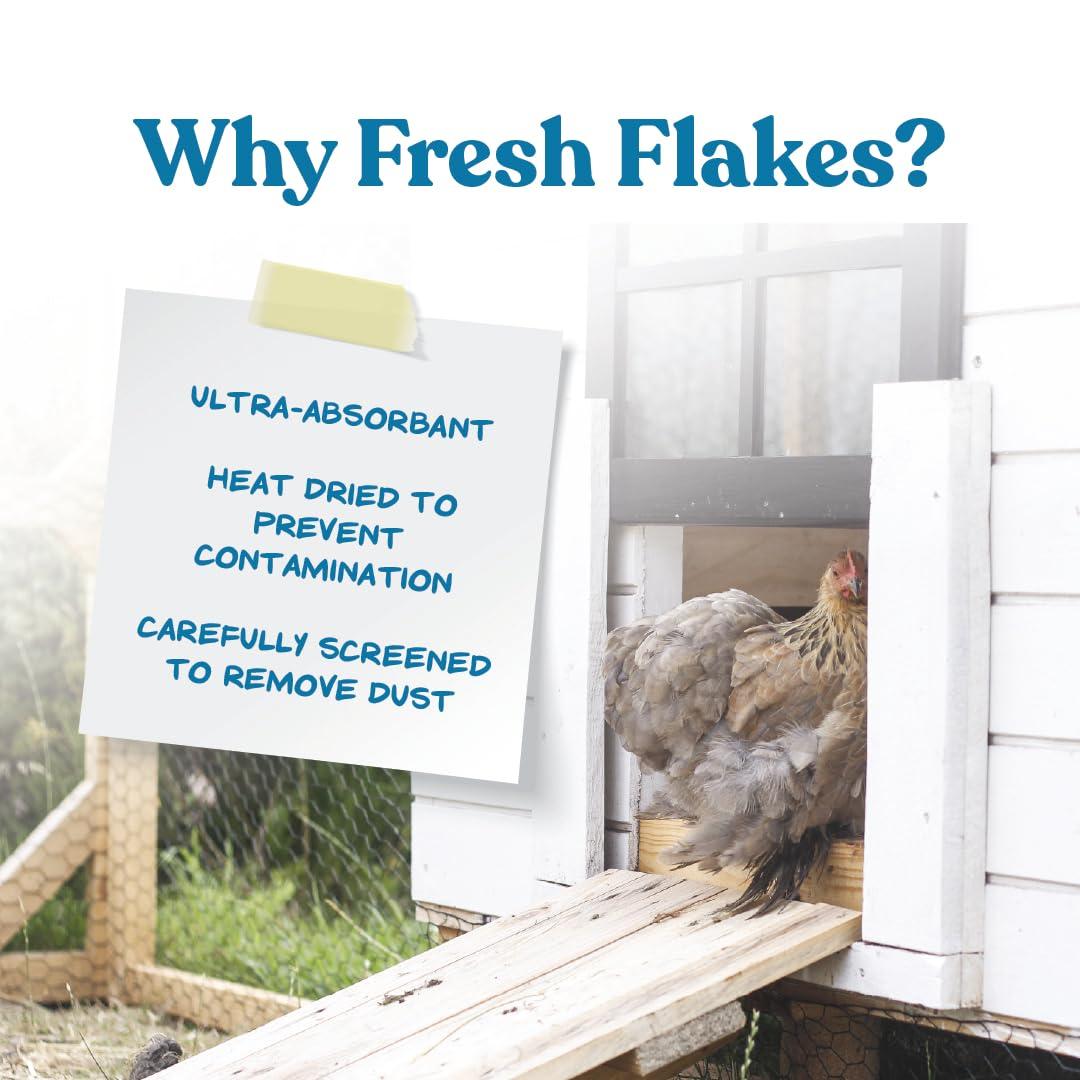 Manna Pro Fresh Flakes | Chicken Coop Bedding | Pine Shavings for Chicken Bedding | 4 Cubic Feet - Image 3