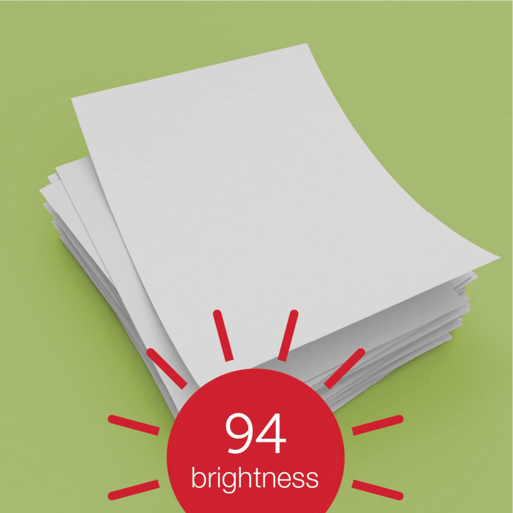 Office Depot(R) Brand Multiuse Paper, Letter Size Paper, 94 (U.S.) Brightness, 20 Lb, White, 500 Sheets Per Ream, Case Of 8 Reams - Image 7