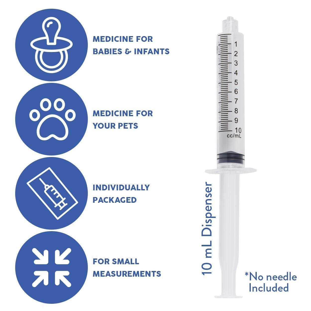 Care Touch CTSLL10 10mL Syringe Only - Luer Lock Syringe Tip (No Needle),100 Count (Pack of 1) - Image 6
