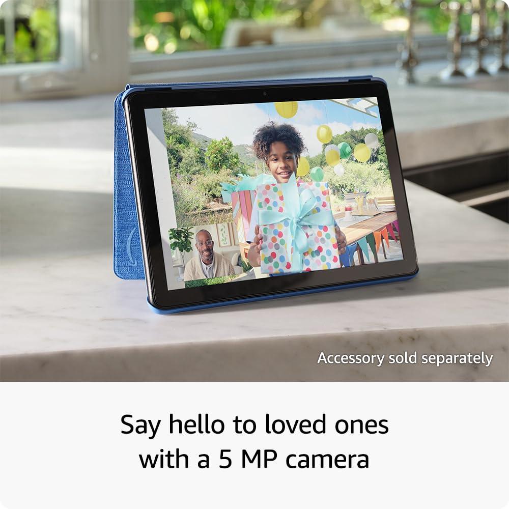 Like-New Amazon Fire HD 10 tablet (newest model) built for relaxation, 10.1" vibrant Full HD screen, octa-core processor, 3 GB RAM, 32 GB, Lilac - Image 5