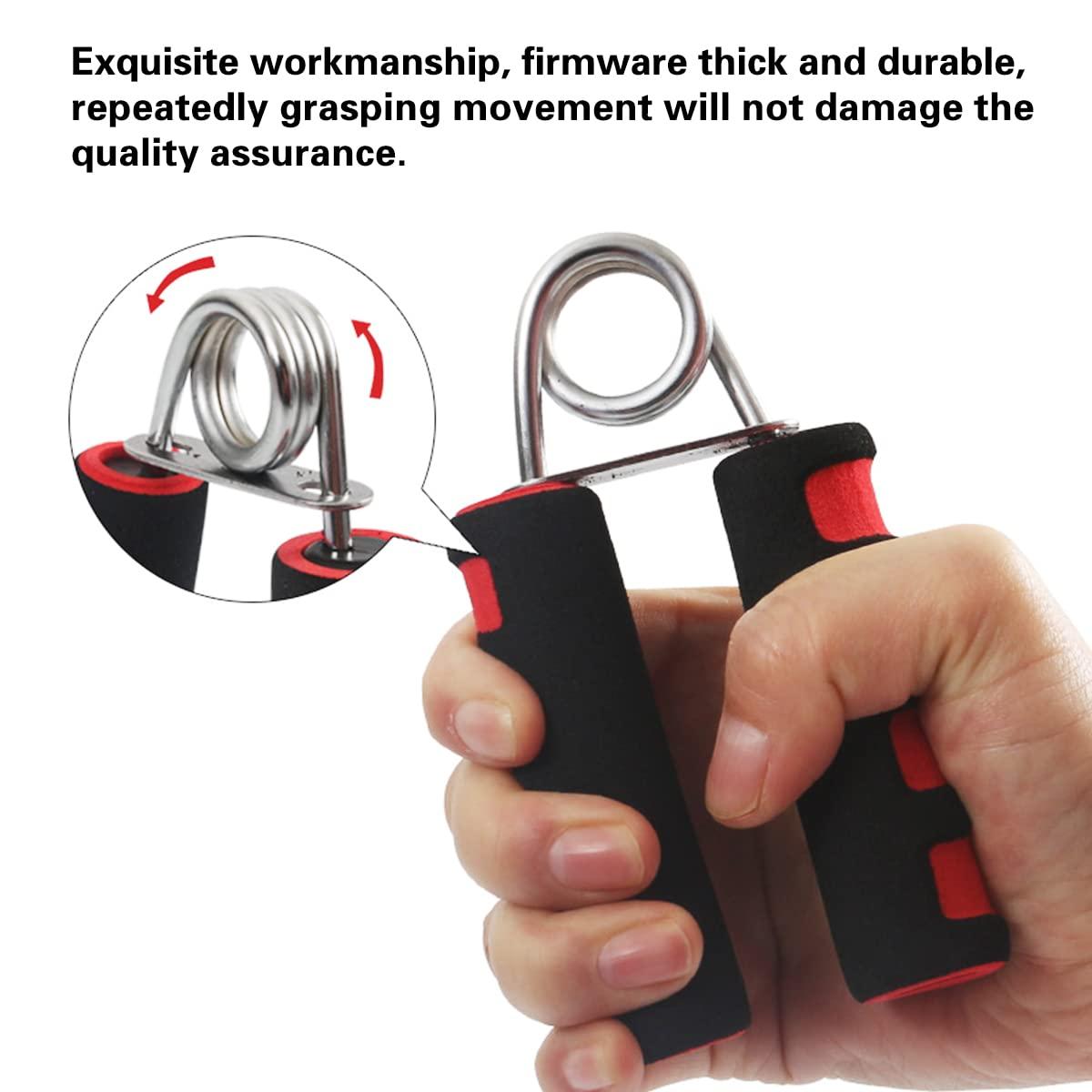 BOOMIBOO Hand Grip Strengthener, Hand Soft Foam Manual Exerciser, Rapid Increase of Wrist, Forearm and Finger Strength Exercise Equipment, 2 Pack - Image 2
