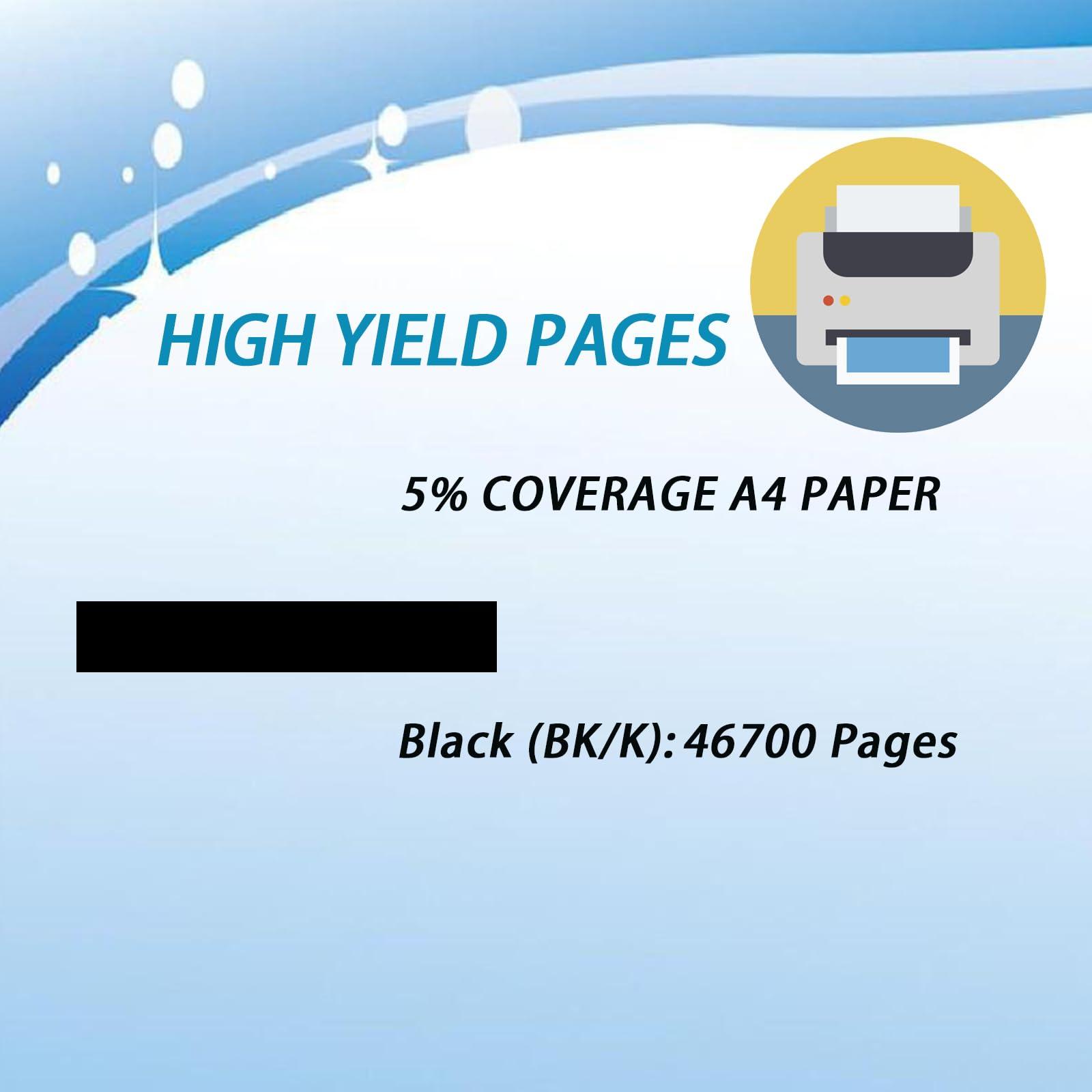 B600 106R03944 Toner Cartridges Compatible for Xerox VersaLink B600 B605 B610 B615 Printers, Includes Chip, High Yield 46700 Pages (Black) - Image 3