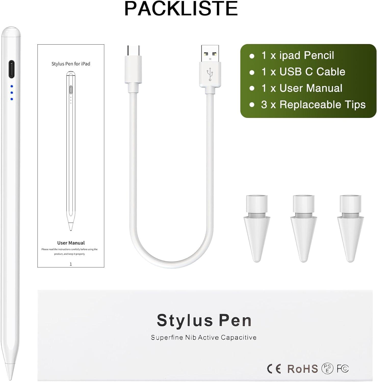 Stylus Pen for iPad 2018-2025, Fast Charging Magnetic Pencil (1st Generation) with Tilt Sensitivity & Palm Rejection for iPad Air 3/4/5/M2/M3, iPad mini 5/6, iPad 6/7/8/9/10/11, iPad Pro 11"/12.9"/M4 - Image 7