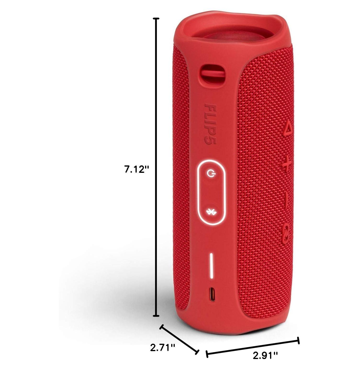 JBL FLIP 5, Waterproof Portable Bluetooth Speaker, Red - Image 8