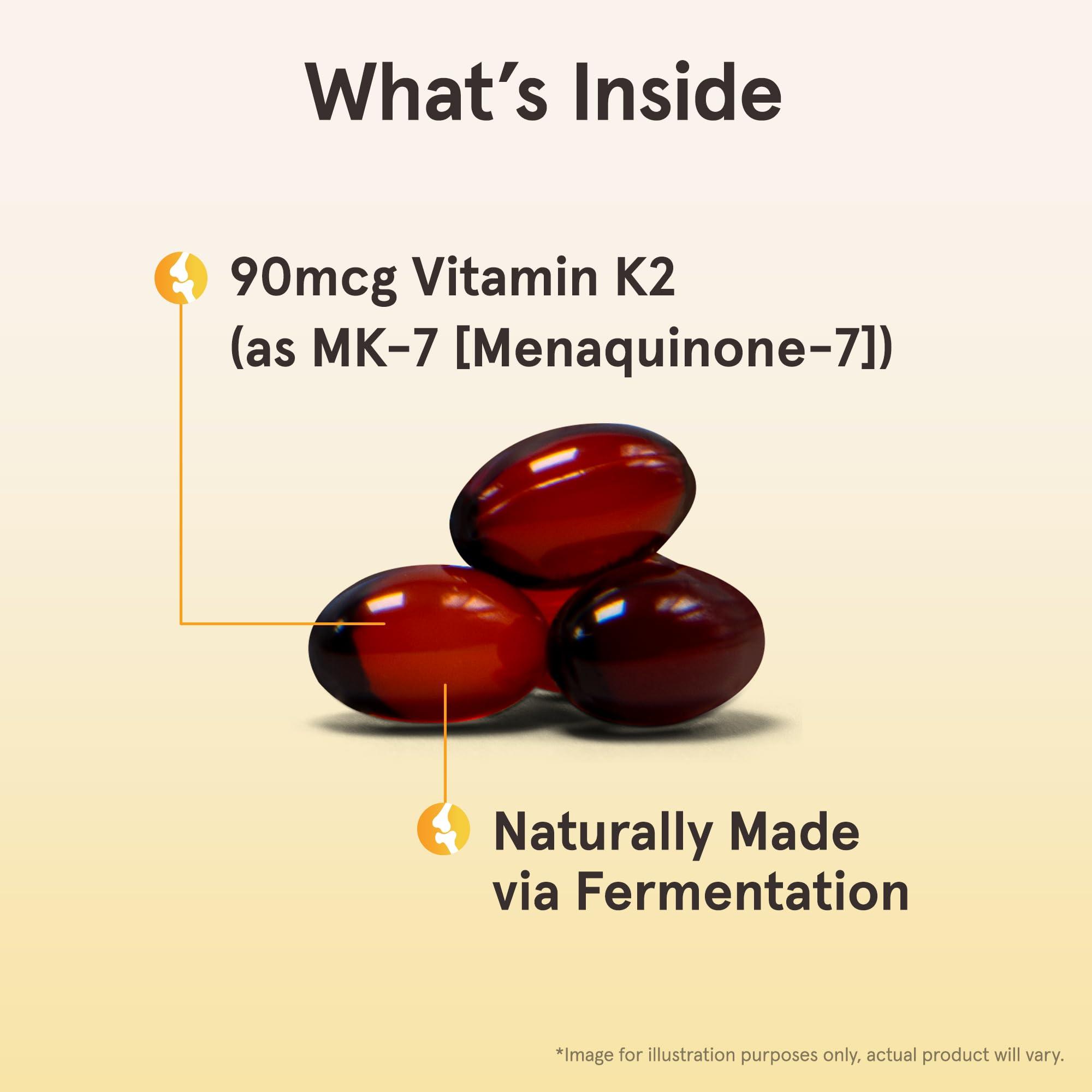 Jarrow Formulas MK-7 90 mcg - Bioactive Form of Vitamin K2 - 120 Servings (Softgels) - For Bone & Cardiovascular Health - Vitamin K2 MK-7 Dietary Supplement - K2 Vitamin Supplement MK-7 - Gluten Free - Image 3
