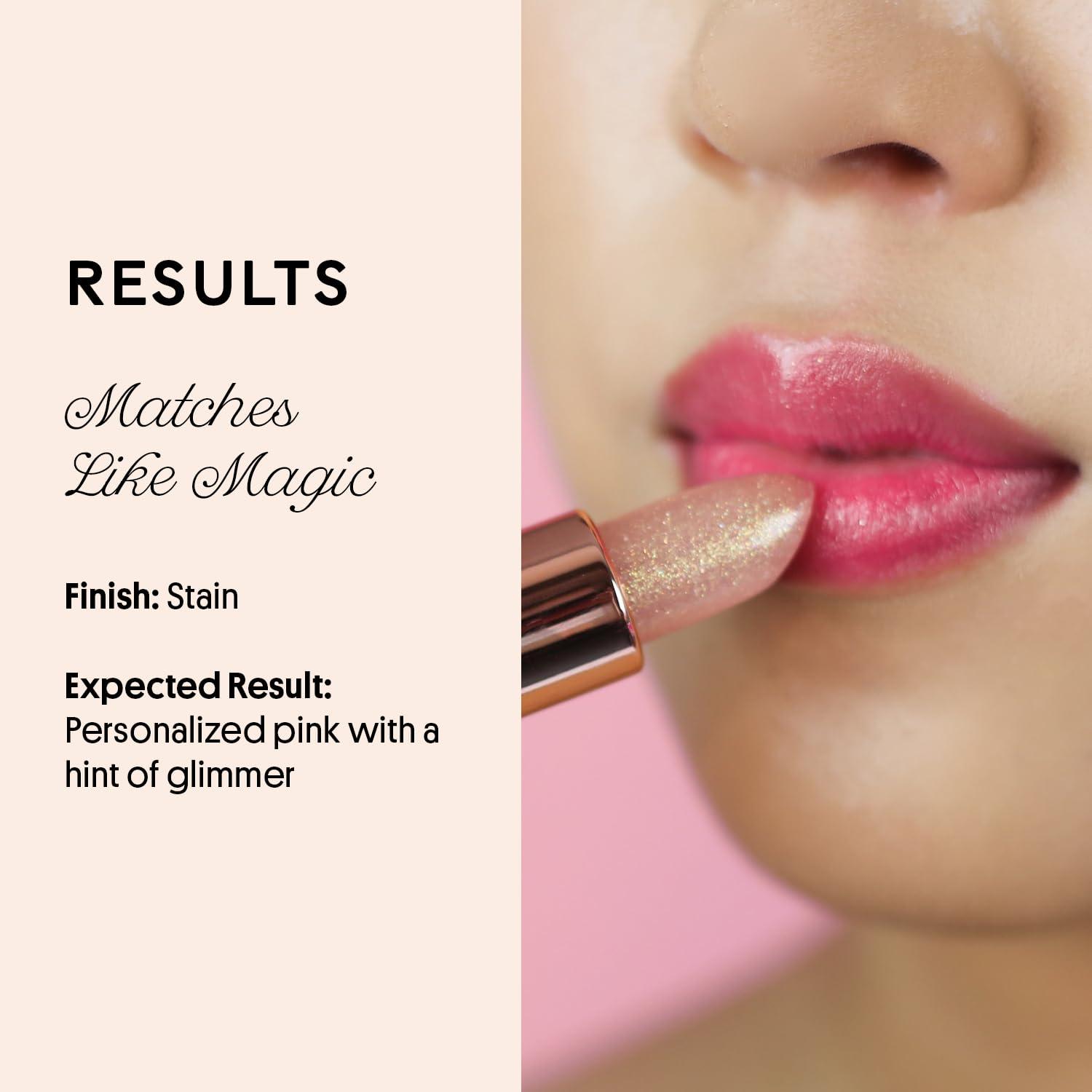Winky Lux Glimmer Balm, pH Lip Balm, Color Changing Lipstick and Tinted Lip Balm, Vegan & Cruelty Free, Hydrate & Plump, Pink Shimmer Lipstick, Rose - Image 4