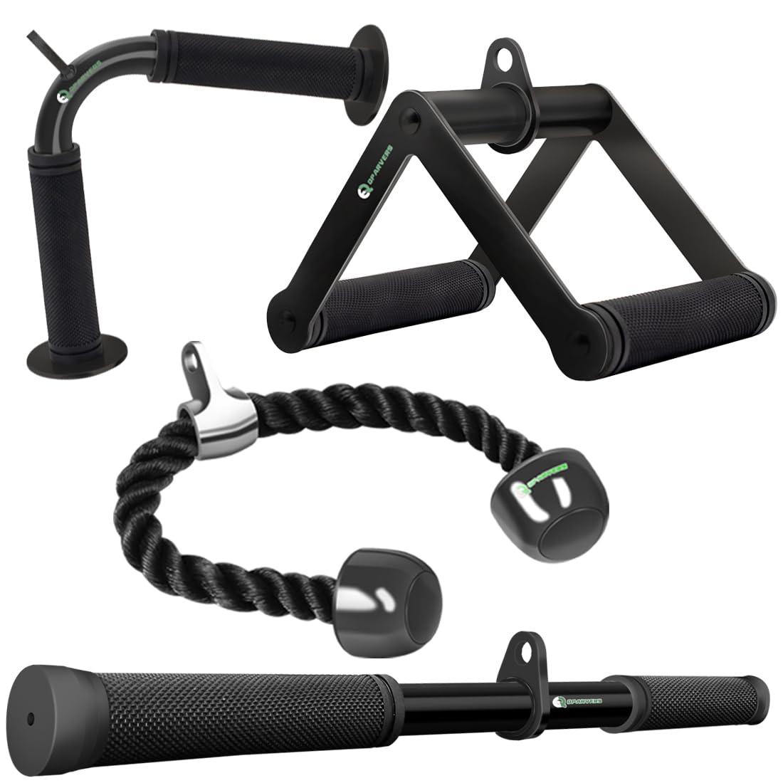 QPARVERS Cable Machine Attachment Set LAT Pulldown Attachments Weight Machine Accessories for Home Gym