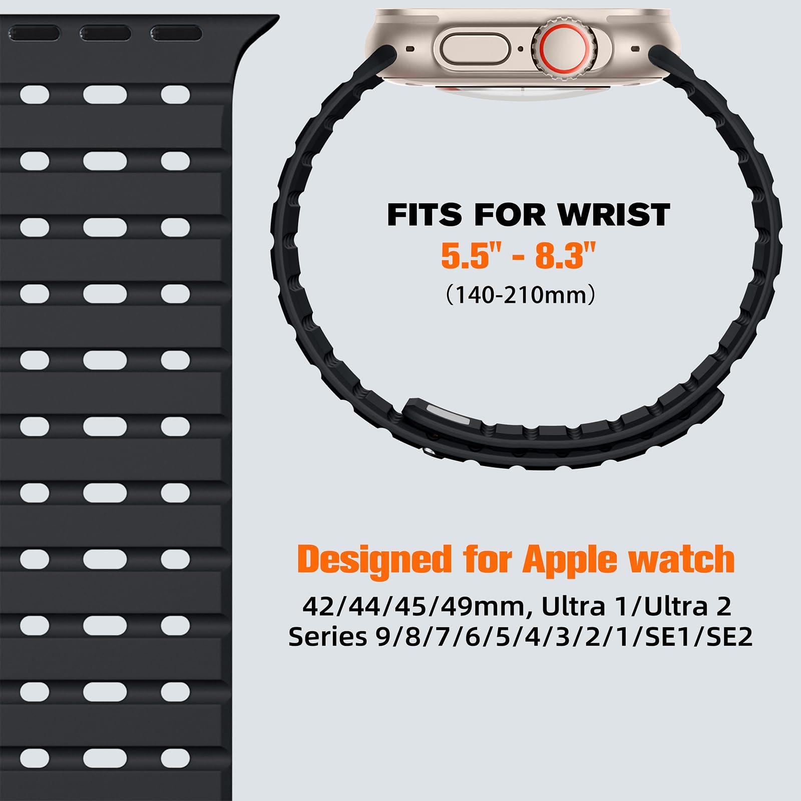Bandletic Fidlock R-Nylon Magnetic Band + R-Lite Fit Magnetic Band Compatible with Apple Watch Ultra 2/Ultra (49mm, 46mm, 45mm, 44mm, 42mm, 41mm, 40mm) - Image 8