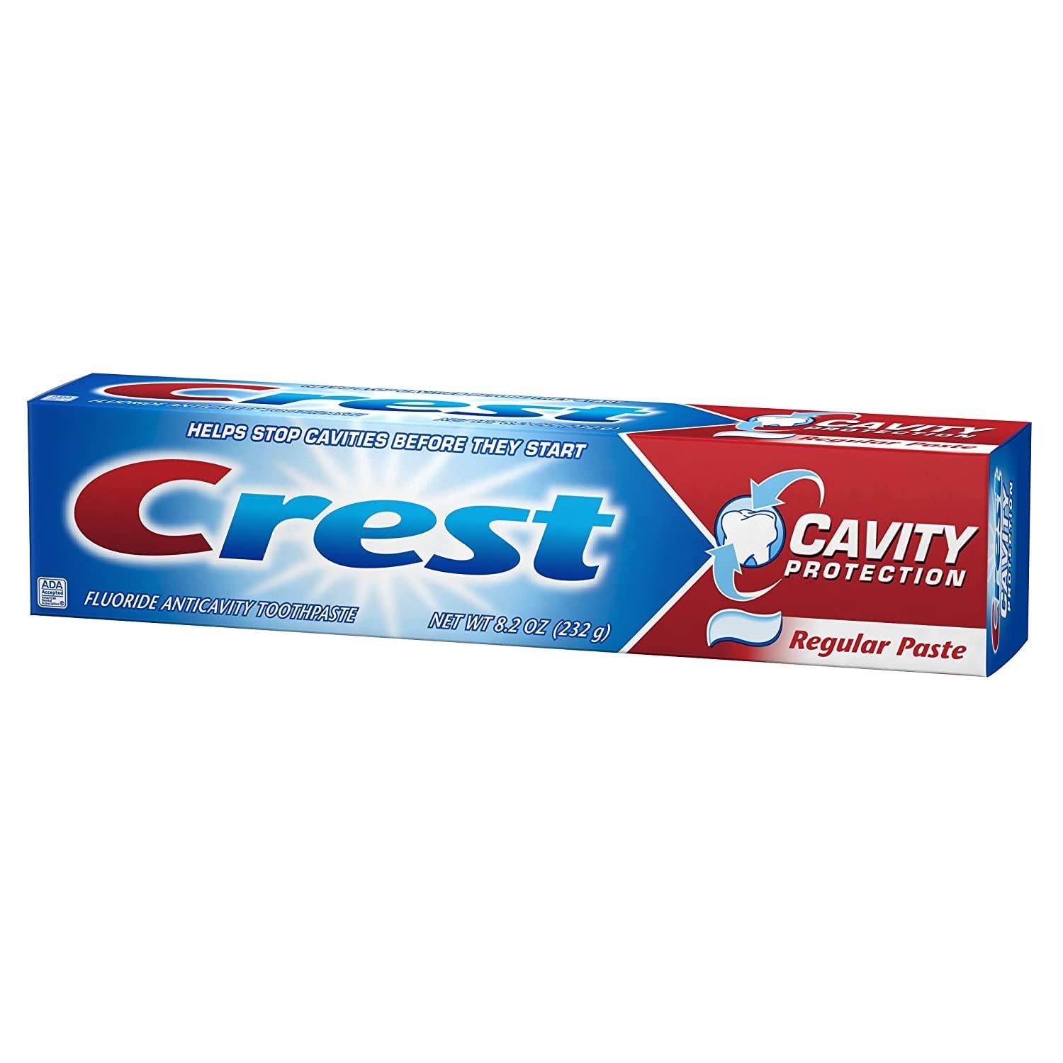 Crest Fluoride Anticavity Toothpaste, Prevents Cavities Before They Start, Regular Paste, 8.2 Ounce (Pack of 5) - Image 4
