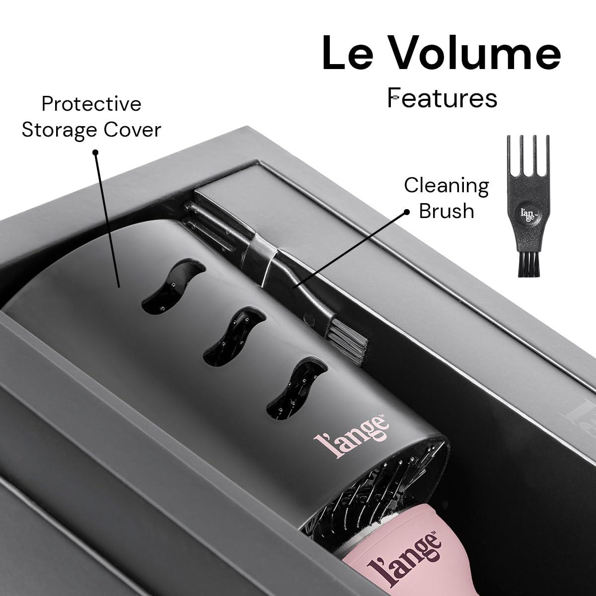 L'ANGE HAIR Le Volume Blow Dryer Brush, 2-in-1, Hot Air Brush, Oval Barrel, Hair Styler, Titanium, All Hair Types, Smooth, Frizz-Free, Blush, 60mm - Image 6