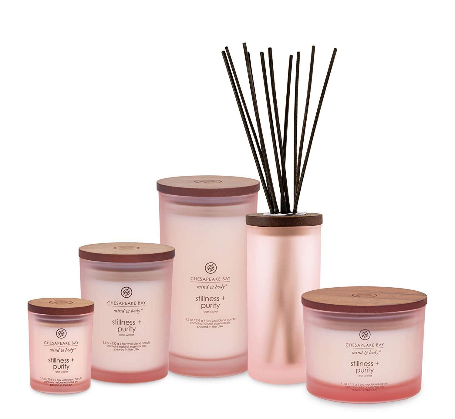 Chesapeake Bay Candle Scented Candle, Stillness + Purity (Rose Water), Medium Jar, 8 Ounce, Home Décor - Image 3