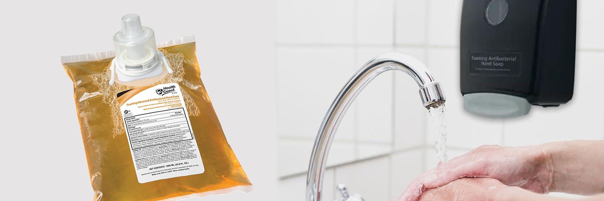 Health Guard Foaming Antibacterial Hand Soap #21352, for use with discontinued Member's Mark/Sam's Club/Ecolab soap dispenser, same formula as discontinued soap #915169, 4/1000 mL refill bags - Image 8