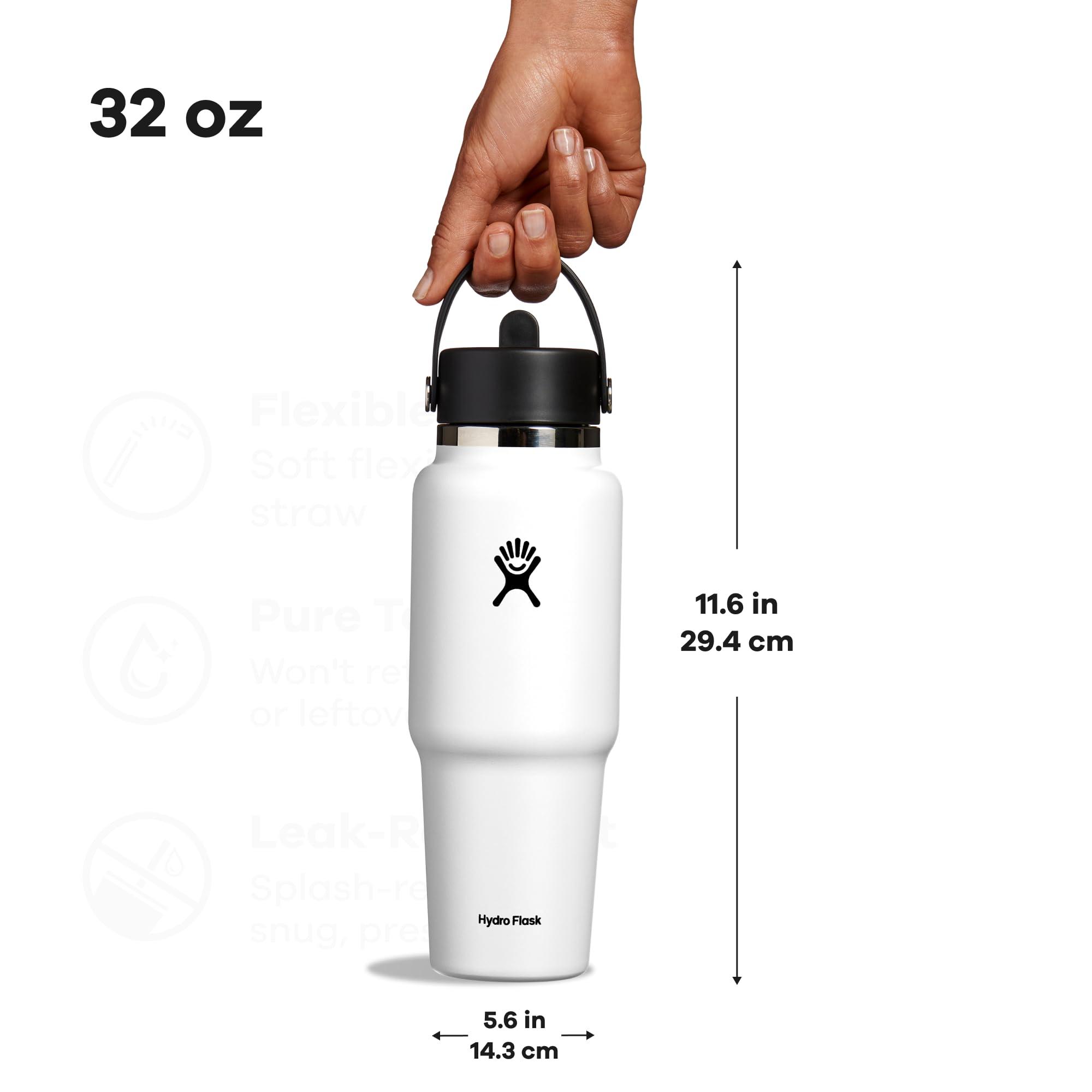 Hydro Flask 32 Oz Wide Flex Straw Travel Bottle White - Image 2