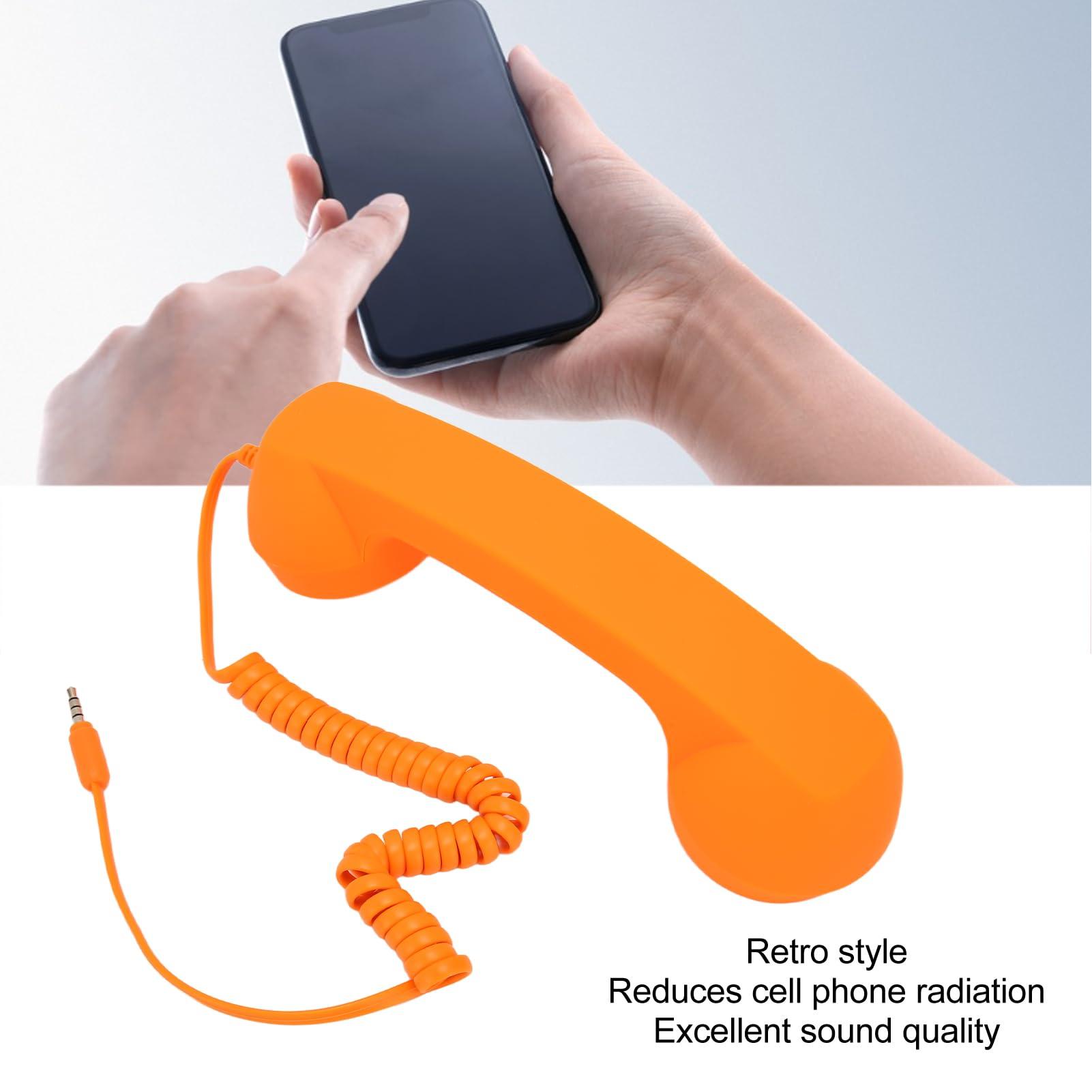 Retro 3.5mm Telephone Handset for Cellphone - Radiation Proof Old Phone Receiver, Handheld Headset for Cell Phone - Image 3