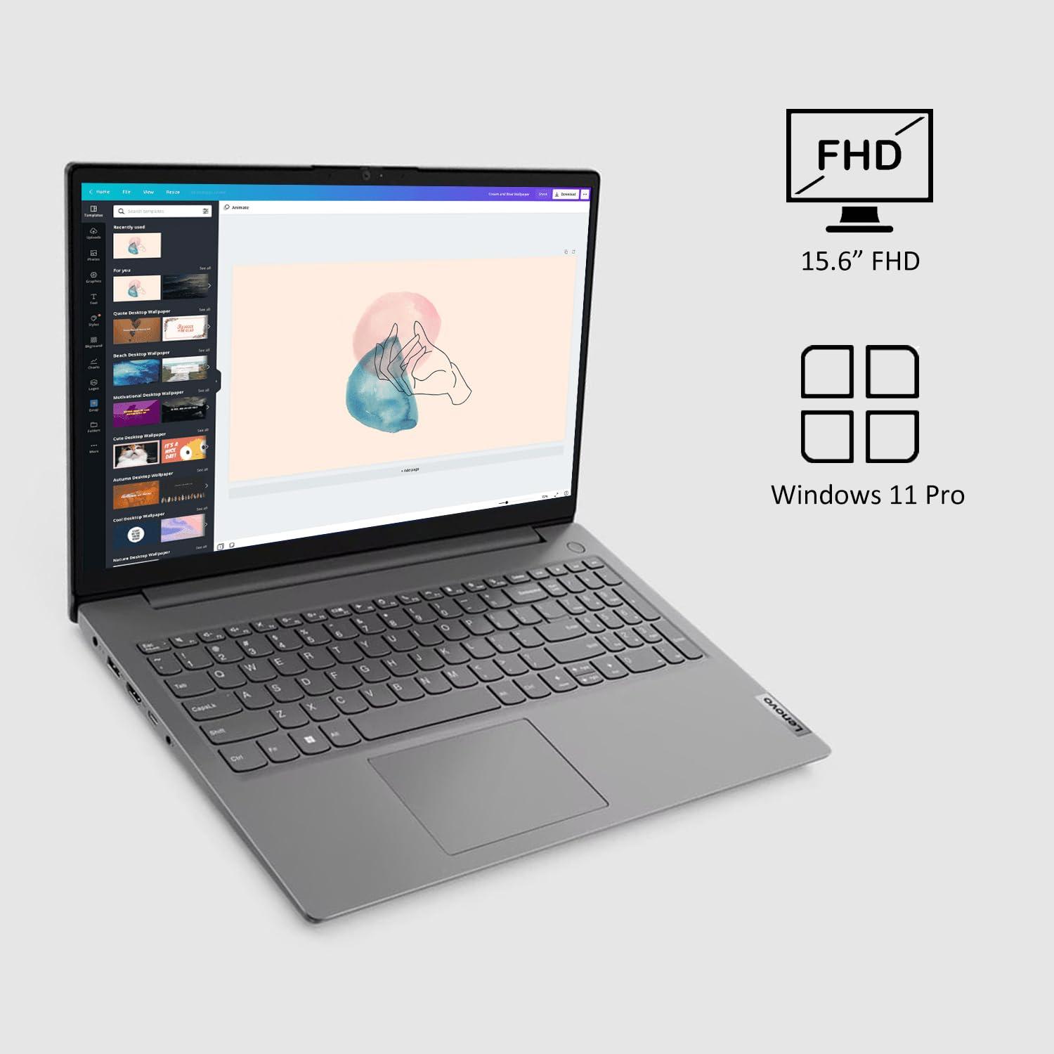 Lenovo V15 Gen 3 Business Laptop, 15.6" FHD Display, Intel Core i7-1255U, 40GB RAM, 2TB SSD, Wi-Fi 6, Bluetooth, HDMI, RJ-45, Webcam, Windows 11 Pro, Black - Image 2