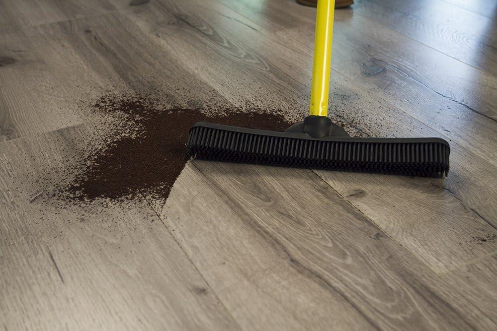 FURemover Original Pet Hair Rubber Broom with Squeegee, with 58" Telescopic Handle for Carpet, Tile and Hardwood - Image 5