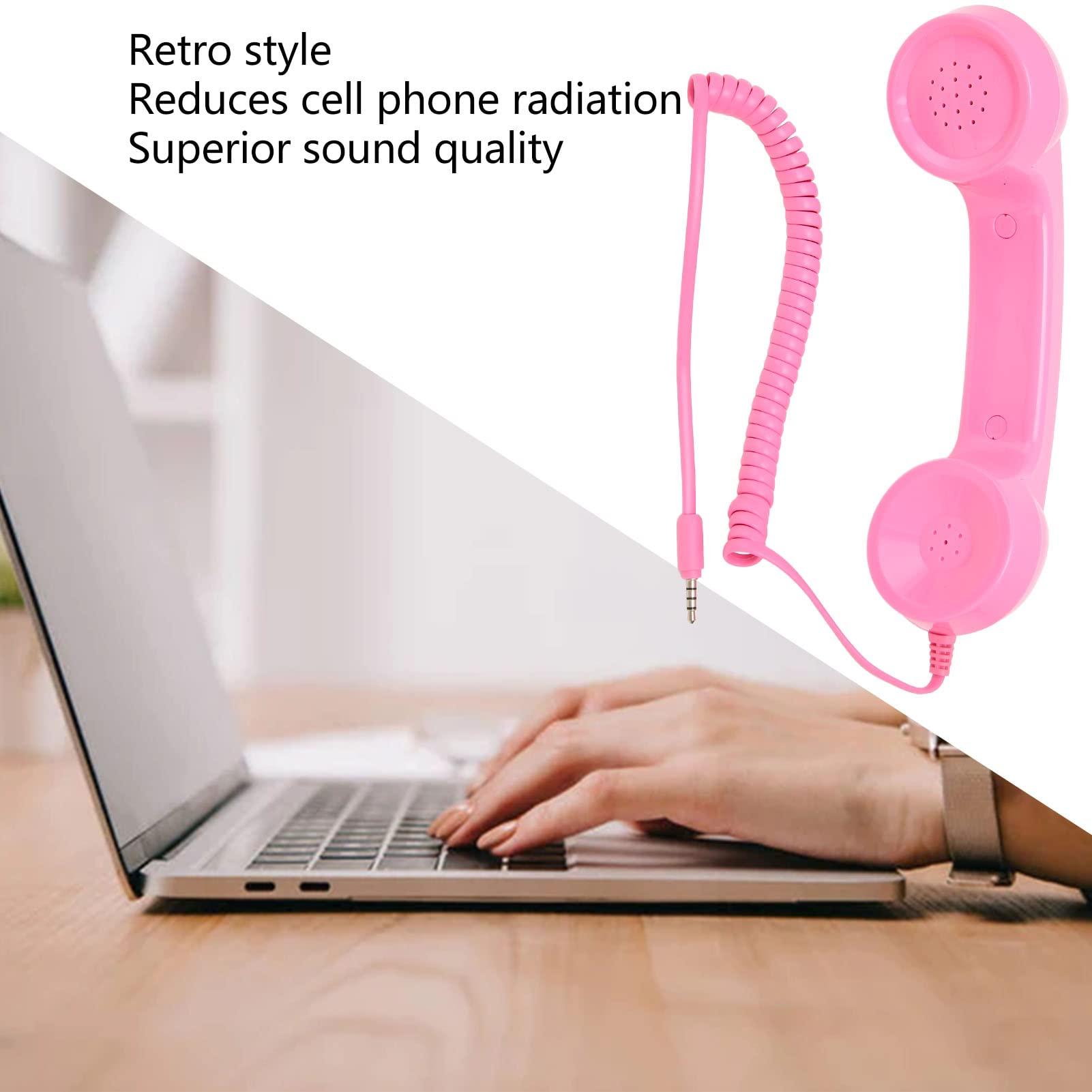 EIMSOAH 3.5mm Vintage Telephone Handset, Retro Phone Handset, Multifunction Old Style Handheld Cell Phone Receiver for Mobile Phones, Computers, Laptop (#1) - Image 3