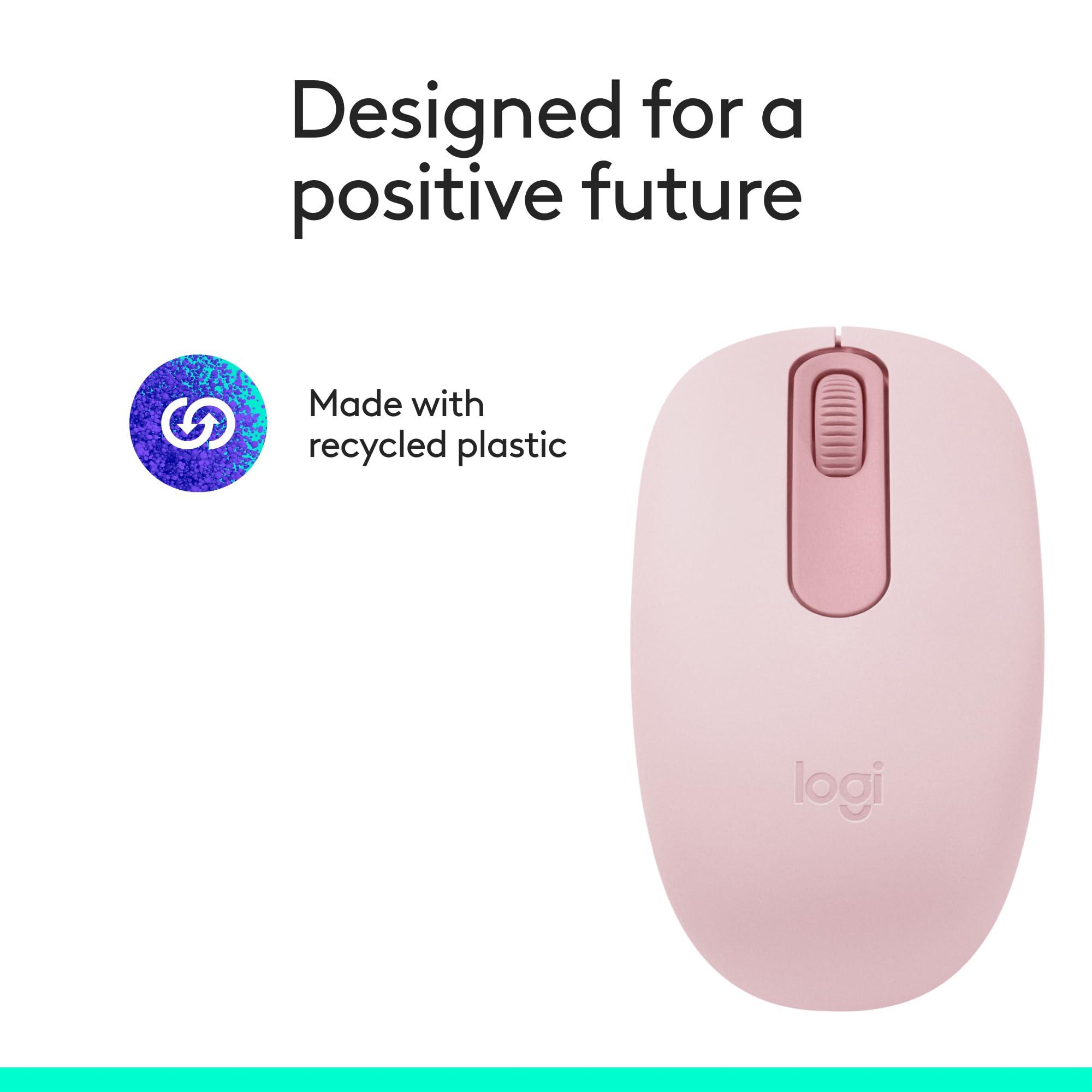 Logitech M196 Bluetooth Wireless Mouse, Compact and Portable Mouse for Laptops, Tablets and More, 12-Month Battery, Smooth Tracking, Compatible with PC and Mac, Windows and macOS - Rose - Image 10