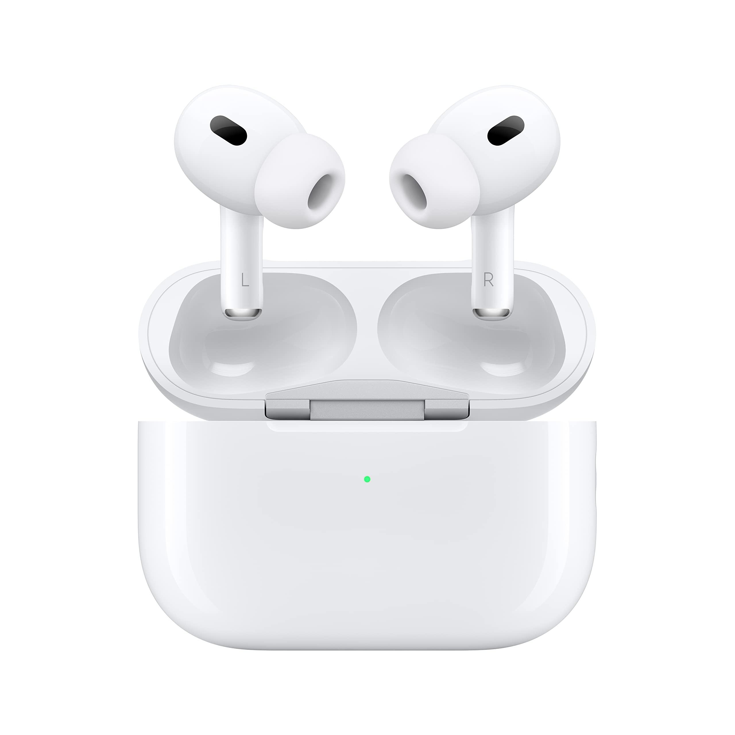 Apple AirPods Pro (2nd Gen) Wireless Earbuds, Up to 2X More Active Noise Cancelling, Adaptive Transparency, Personalized Spatial Audio MagSafe Charging Case (Lightning) Bluetooth Headphones for iPhone - Image 2