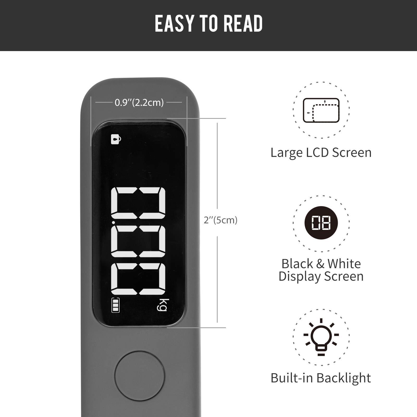 pack all 110 Lbs Luggage Scale, Digital Handheld Luggage Scale, Travel Weight Scale for Luggage with Backlit LCD Display, Battery Included - Image 2