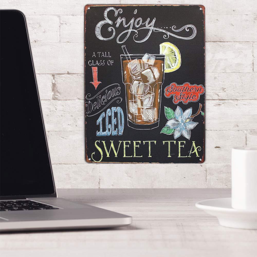 Enjoy Iced Sweet Tea Vintage Metal Sign - Image 2