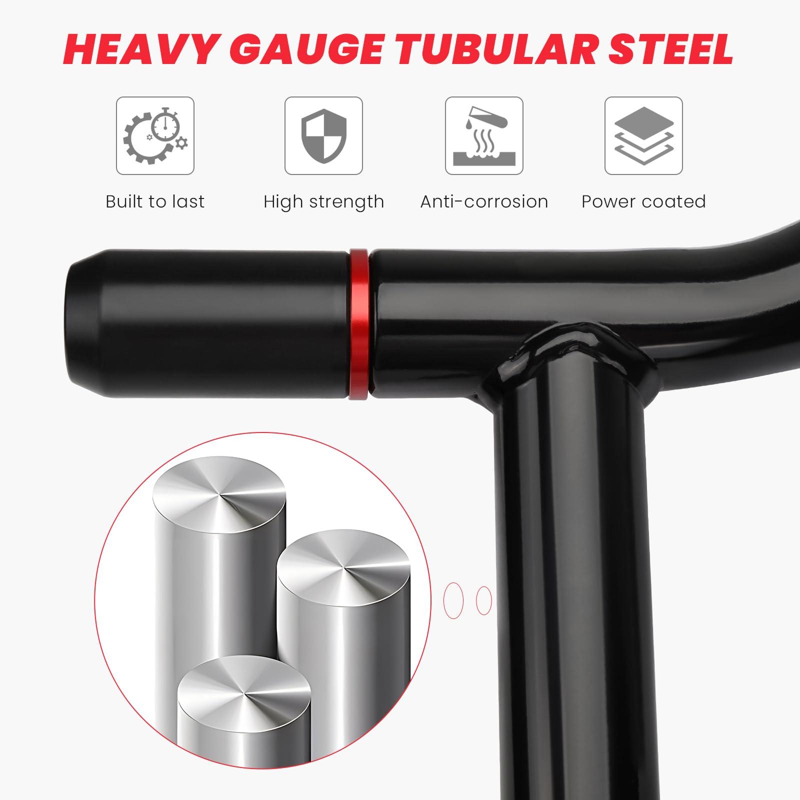 kekykm Saddlebag Guard Crash Bar Bracket compatible with Harley Davidson Touring Street Glide Road Glide Road King Electra Glide Ultra Limited CVO Black Tip Over Bar 2009-2025 - Image 2