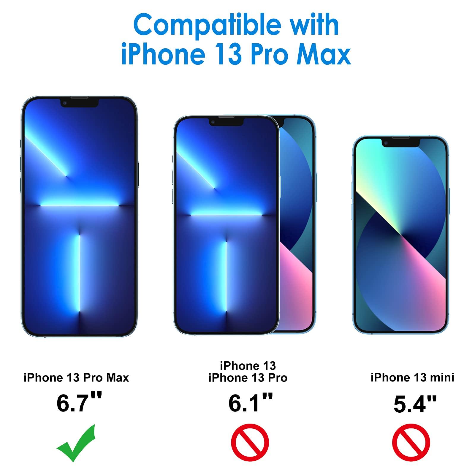 JETech Screen Protector Compatible with iPhone 13 Pro Max 6.7-Inch, Tempered Glass Film, 3-Pack - Image 3