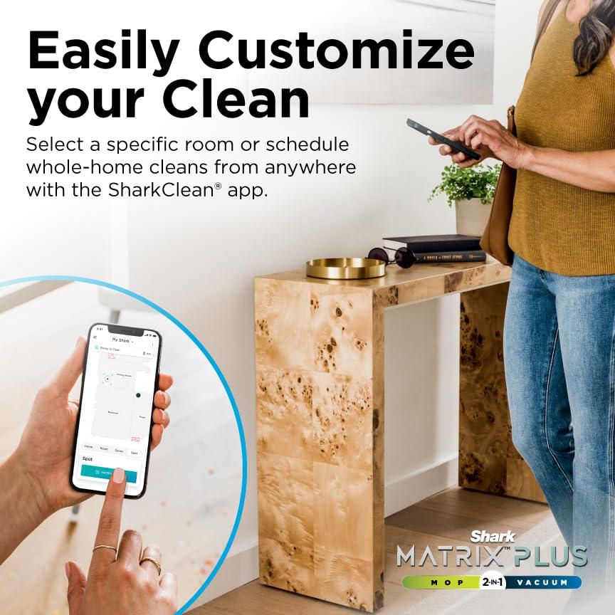 Shark Robot Vacuum & Mop Combo, Powerful Suction, Matrix Plus, 60-Day Debris Capacity, HEPA Bagless Self Empty Base, Sonic Mopping, Home Mapping for Pet Hair - Carpets & Hardfloor, AV2610WA - Image 13