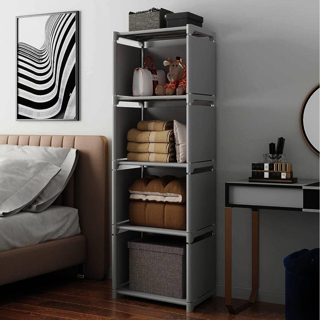 RIIPOO Storage Cubes Organizer Shelves, 4 Cube Bookcase Bookshelf for Bedroom Closet Small Spaces, Cube Storage Organizer Shelf for Kids Clothes Nursery - Image 5