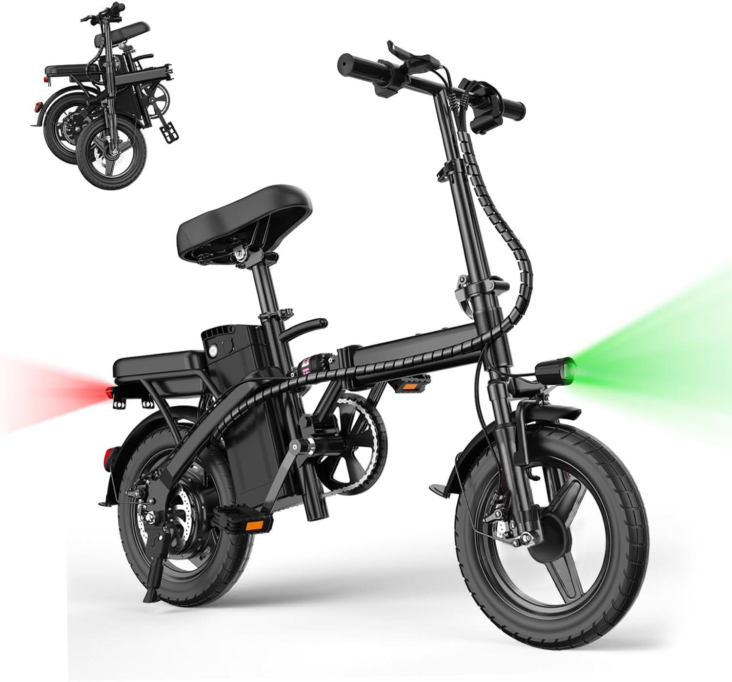 Setohet Universe Electric Bike for Adults,Folding Ebike for Mountain/Commue, Adult Electric Bicycle with 5 Speed Level, 3 Pedal-Assist Levels