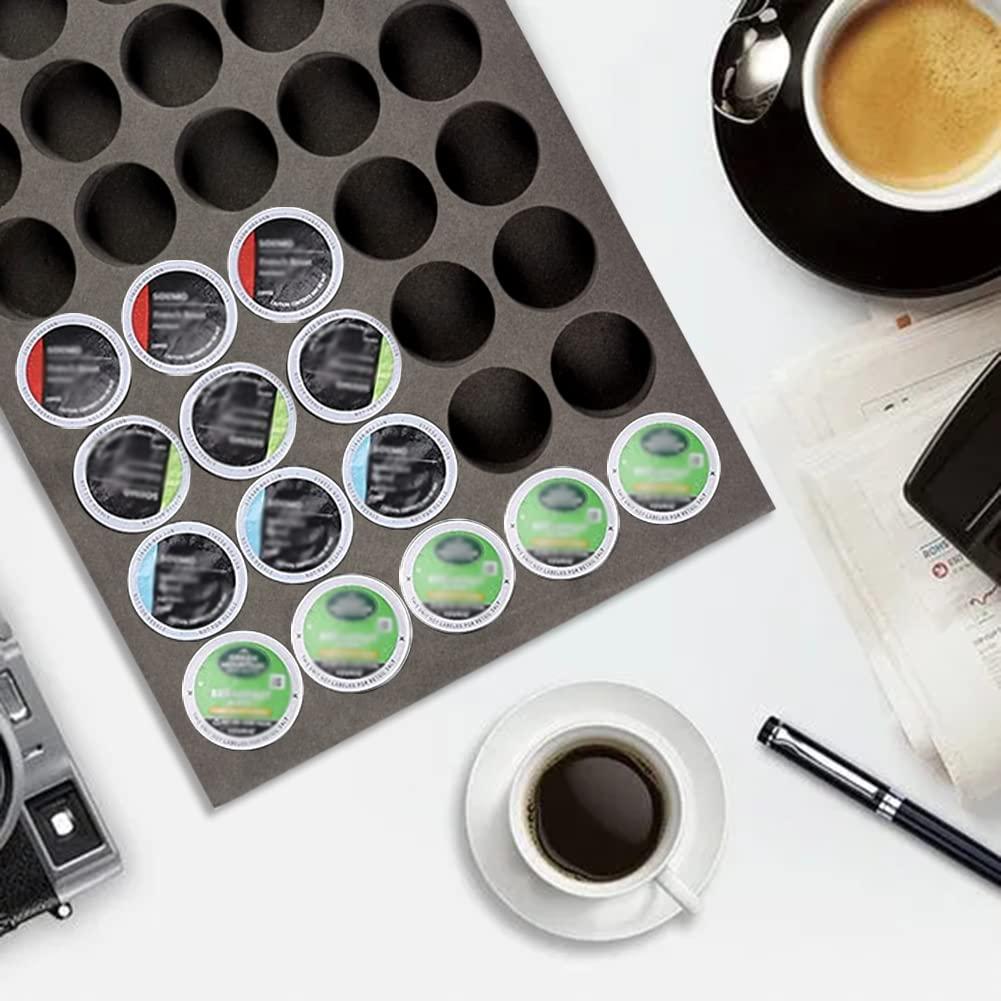 Coffee Pod Holder Compatible with KCup Keurig Pods Coffee Holder Drawer Organizer Tray for Kitchen Office Home Holds 40 Coffee Pods (16.5” X 11”) - Image 5