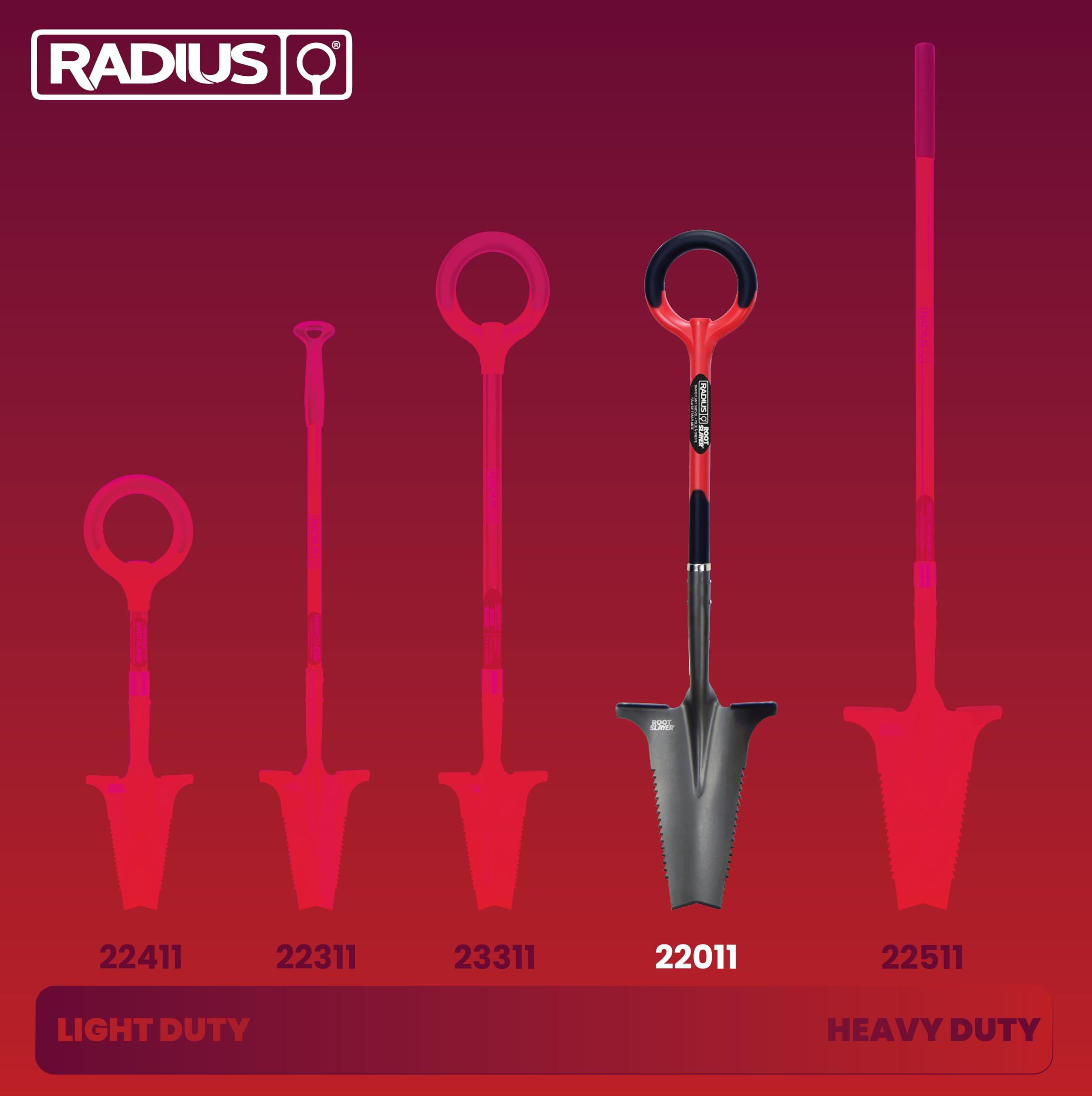 Radius Garden 22011 Root Slayer Shovel, Red - Image 7