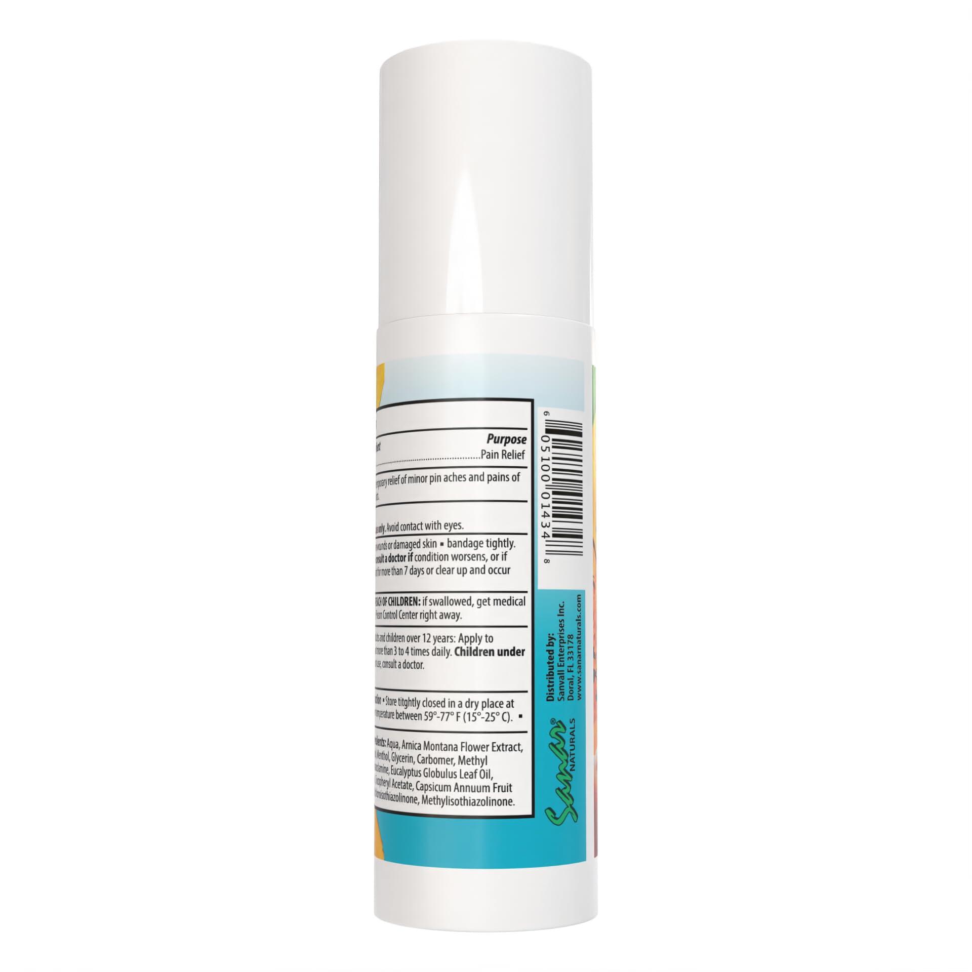 Sanar Naturals Arnica Roll On, 3 oz - Quick Pain Relief of Joint Pain, Muscle Pain, Muscle Soreness, Lower Back Pain and Neck Pain, Contains Menthol and Camphor, Non-Greasy - Image 9