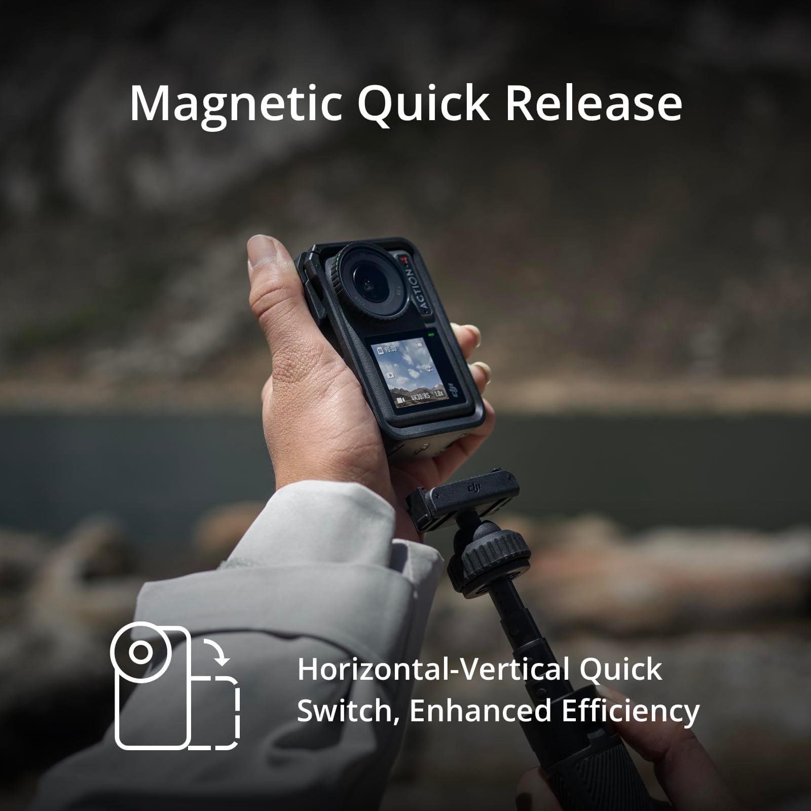 DJI Osmo Action 4 Adventure Combo, 4K/120fps Waterproof Action Camera with a 1/1.3-Inch Sensor, 10-bit & D-Log M Color Performance, Up to 7.5 h with 3 Batteries, Outdoor Camera for Travel, Biking - Image 3